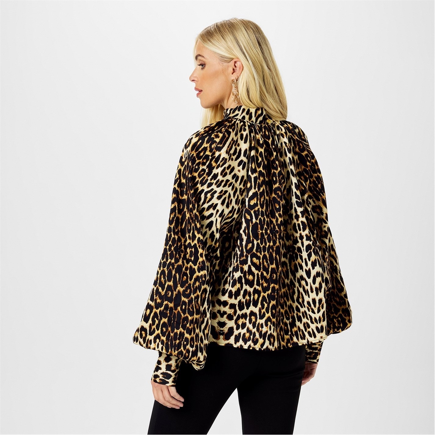 Košeľa Biba Leopard 8448215 Balloon Blouse - 4