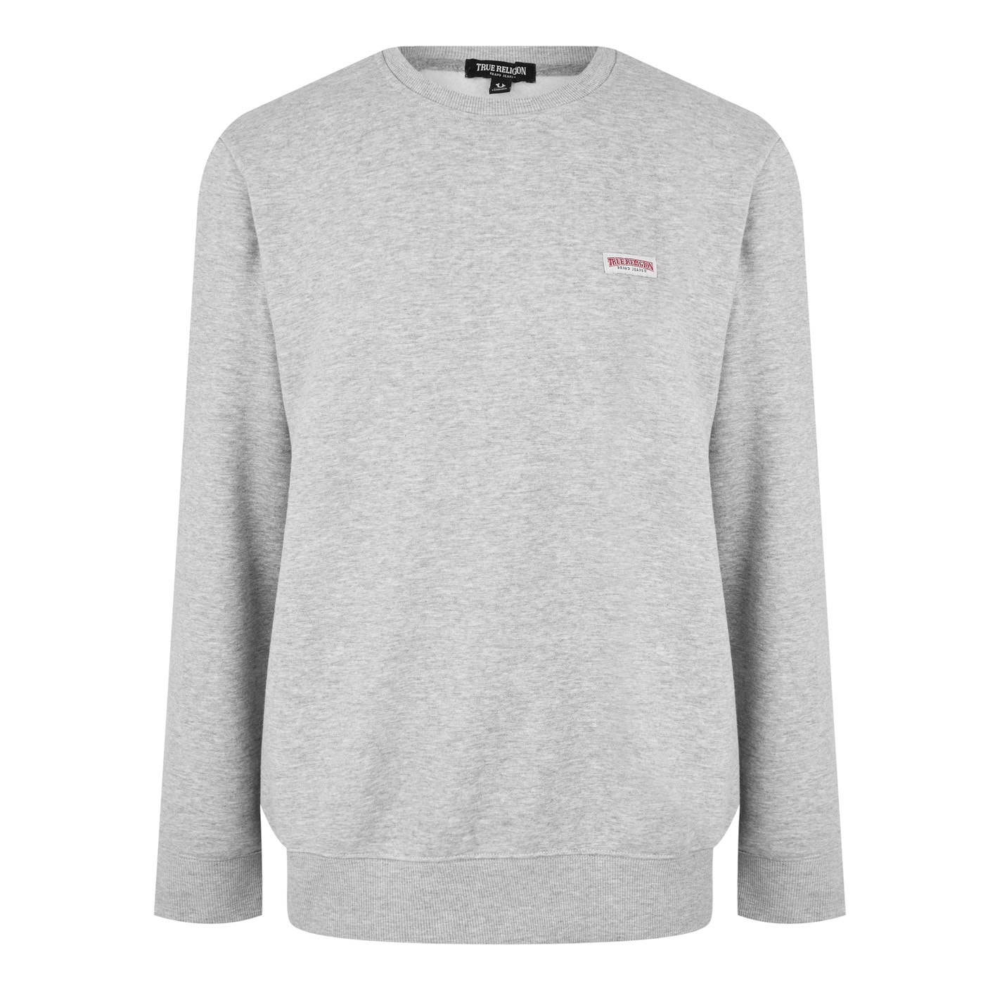 Mikina True Religion Grey 3048484 Men's Original Logo Crew-neck Sweatshirt - 1