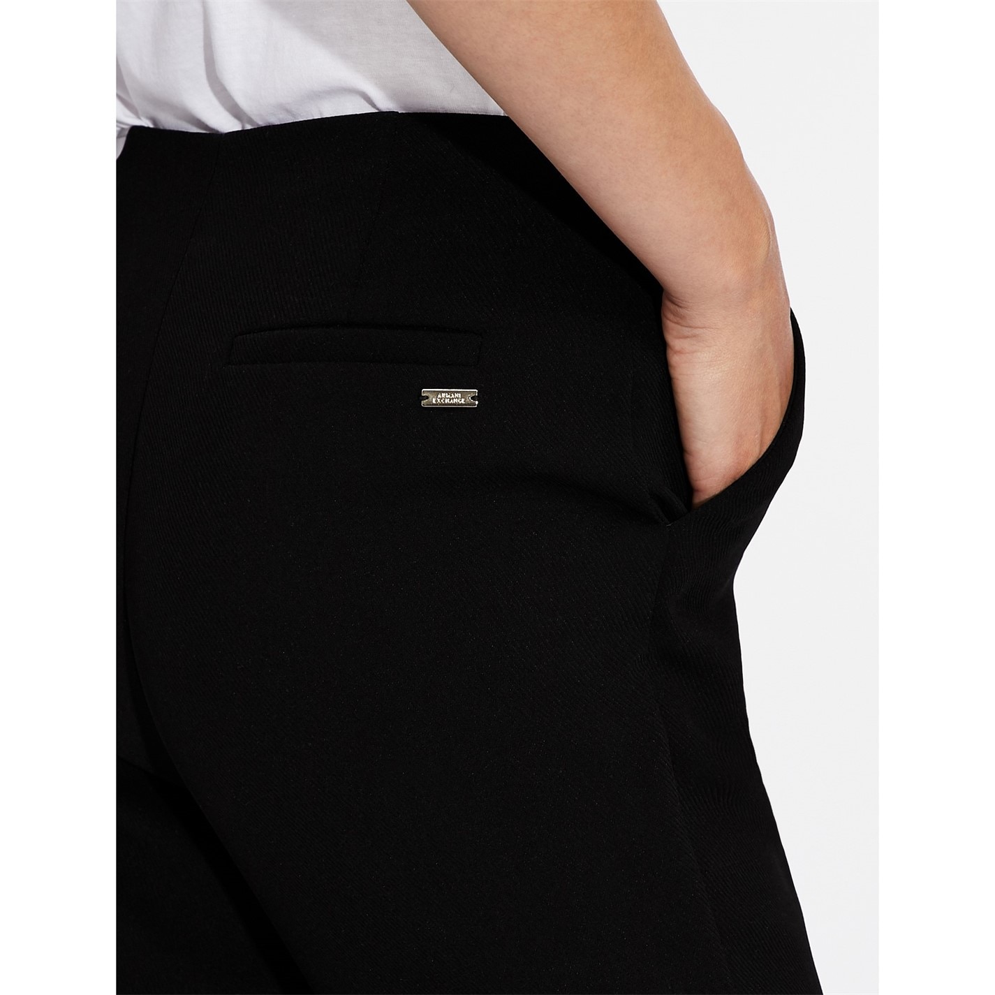 Nohavice Armani Exchange Black 5938213 Women's AX Classic Straight Leg Trouser - 3