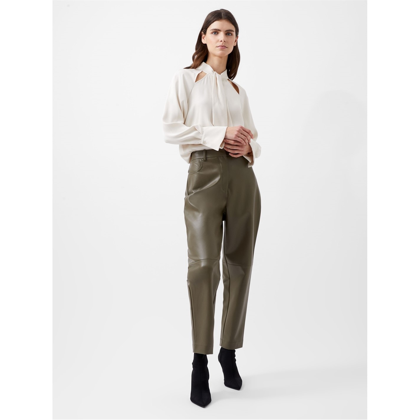Košeľa French Connection Classic Cream 1424892 Women's Carmen Long-Sleeve Blouse - 2