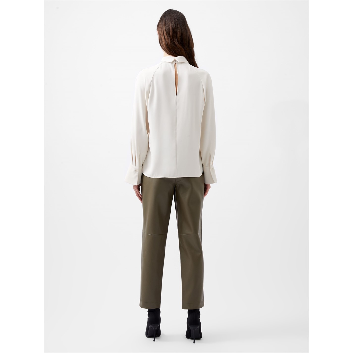 Košeľa French Connection Classic Cream 1424892 Women's Carmen Long-Sleeve Blouse - 4
