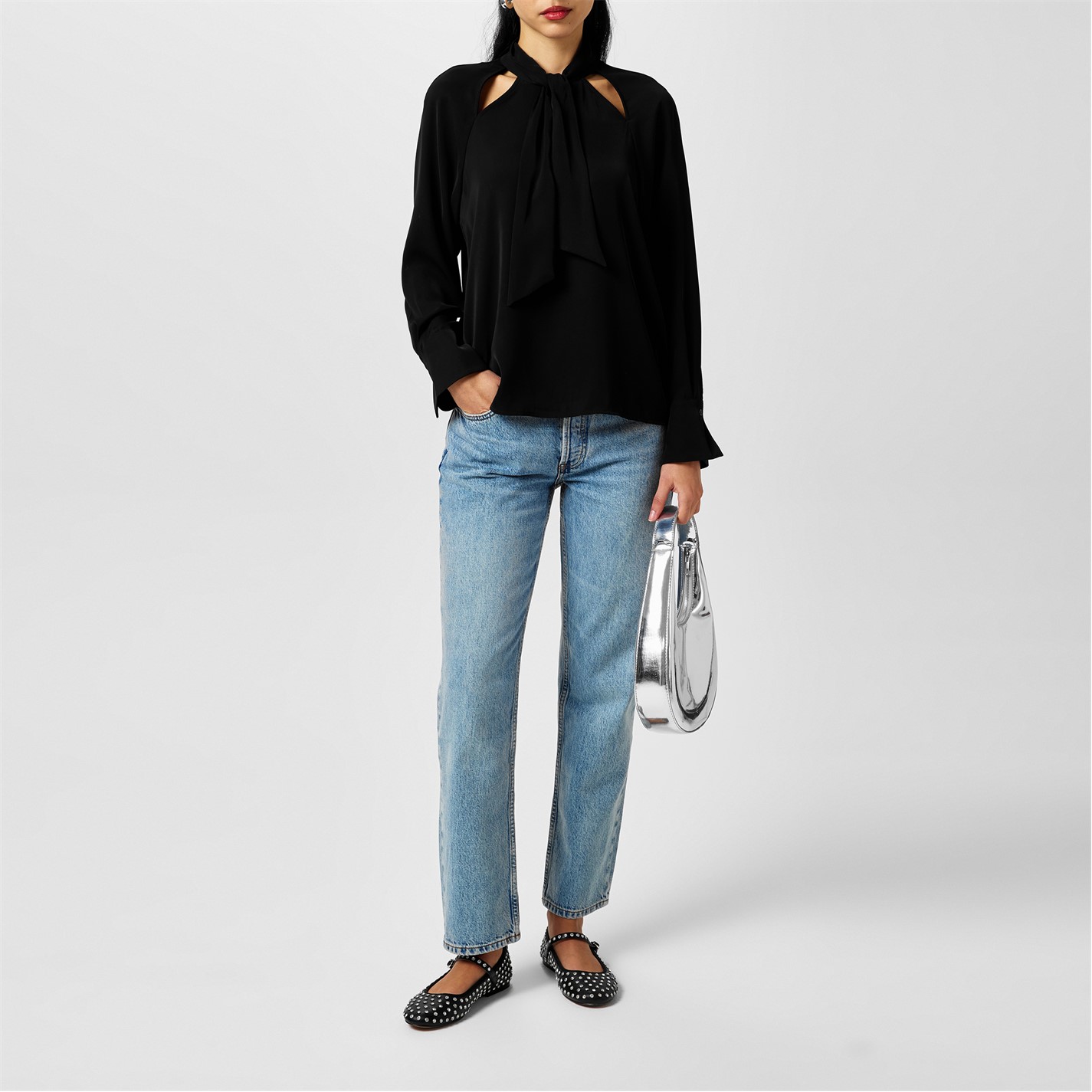 Košeľa French Connection Blackout 1808979 Women's Carmen Long-Sleeve Blouse - 4
