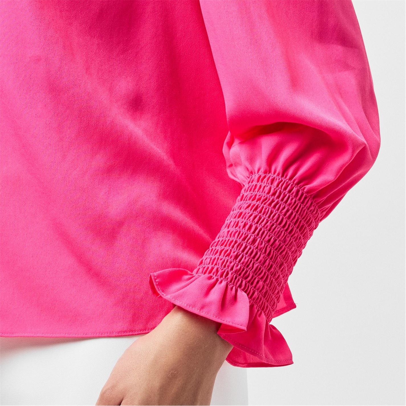 Košeľa French Connection Luminous Pink 3593721 Crepe Blouse - 5