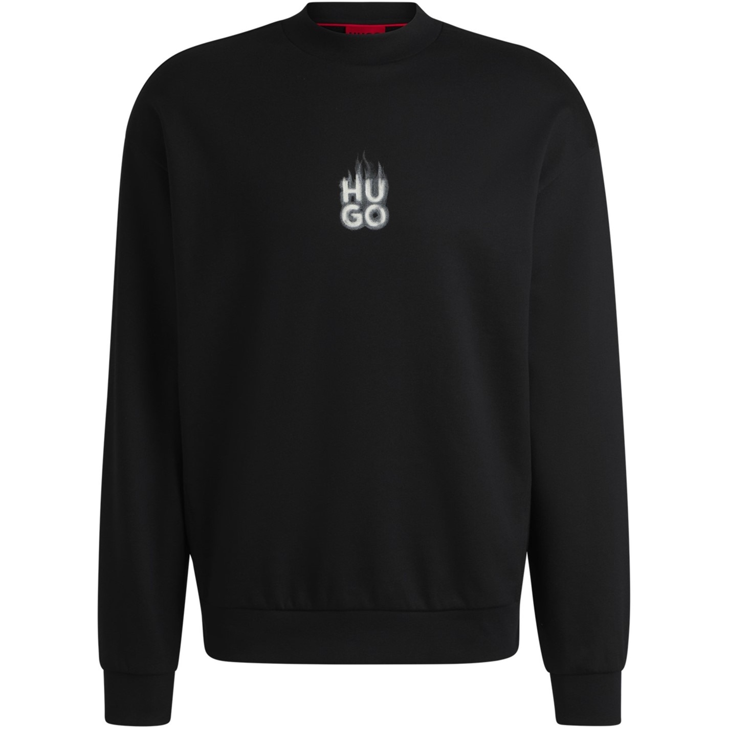 Mikina Hugo Black 001 4667311 Men's Durungu Red Crew Sweatshirt - 1
