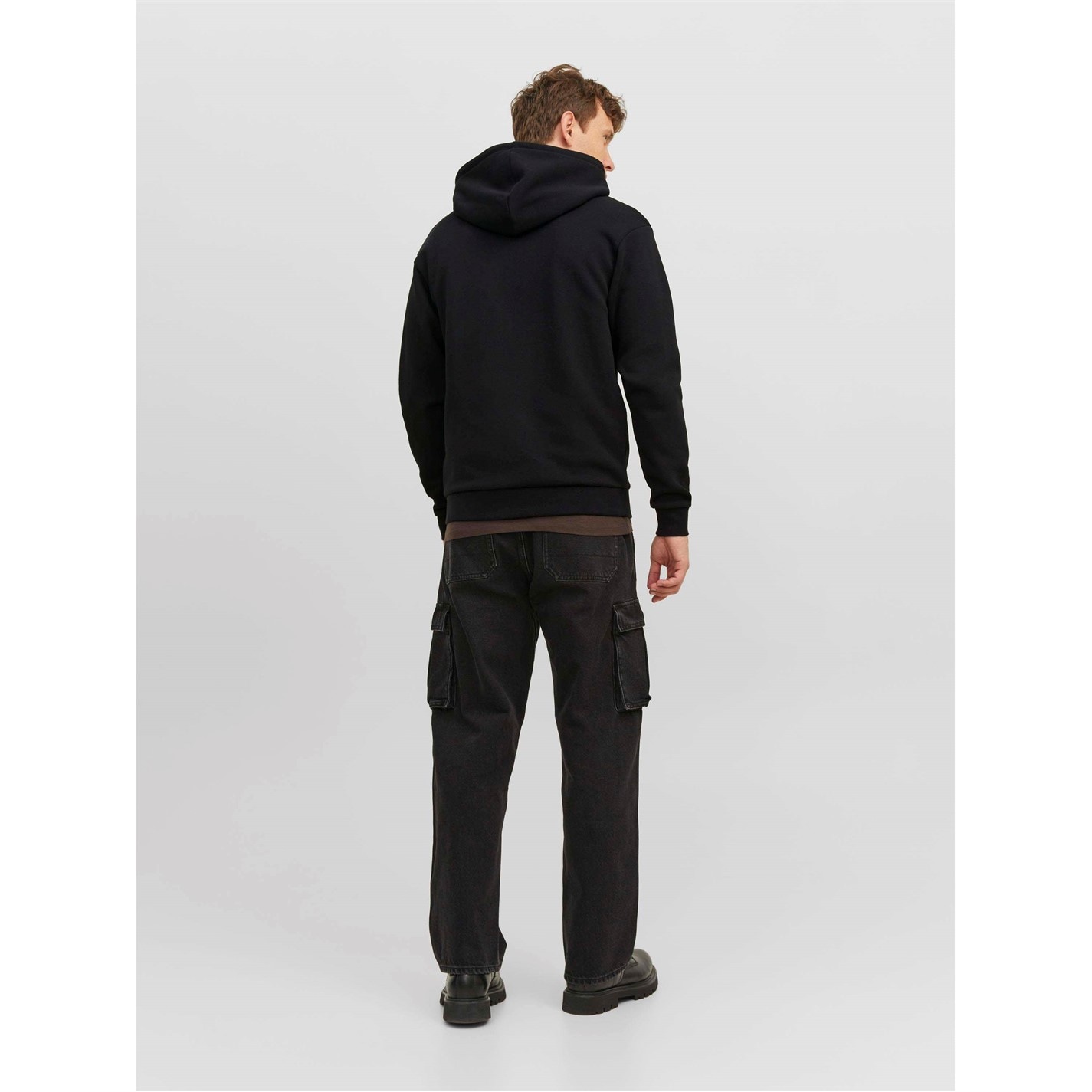 Mikina Jack and Jones Black 3268755 Men's Bradley Zip Hoodie - 4