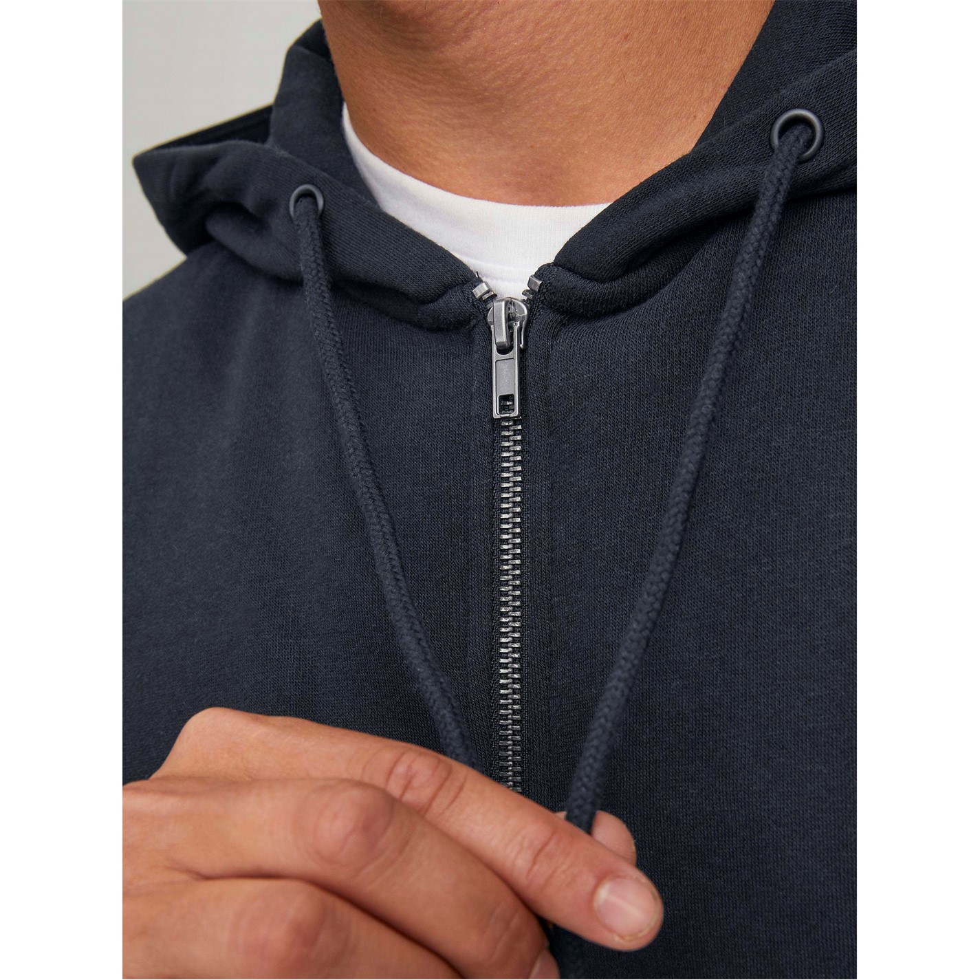 Mikina Jack and Jones Black 3268755 Men's Bradley Zip Hoodie - 5