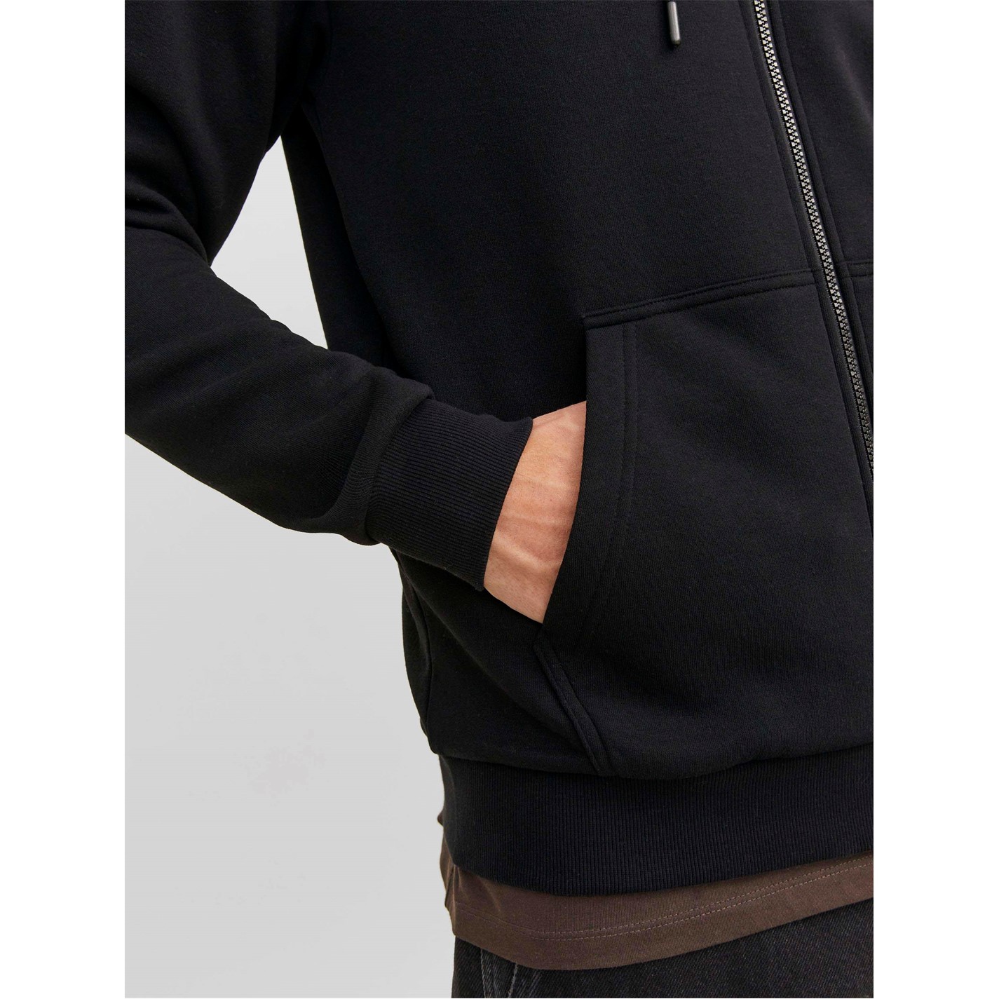 Mikina Jack and Jones Black 3268755 Men's Bradley Zip Hoodie - 6