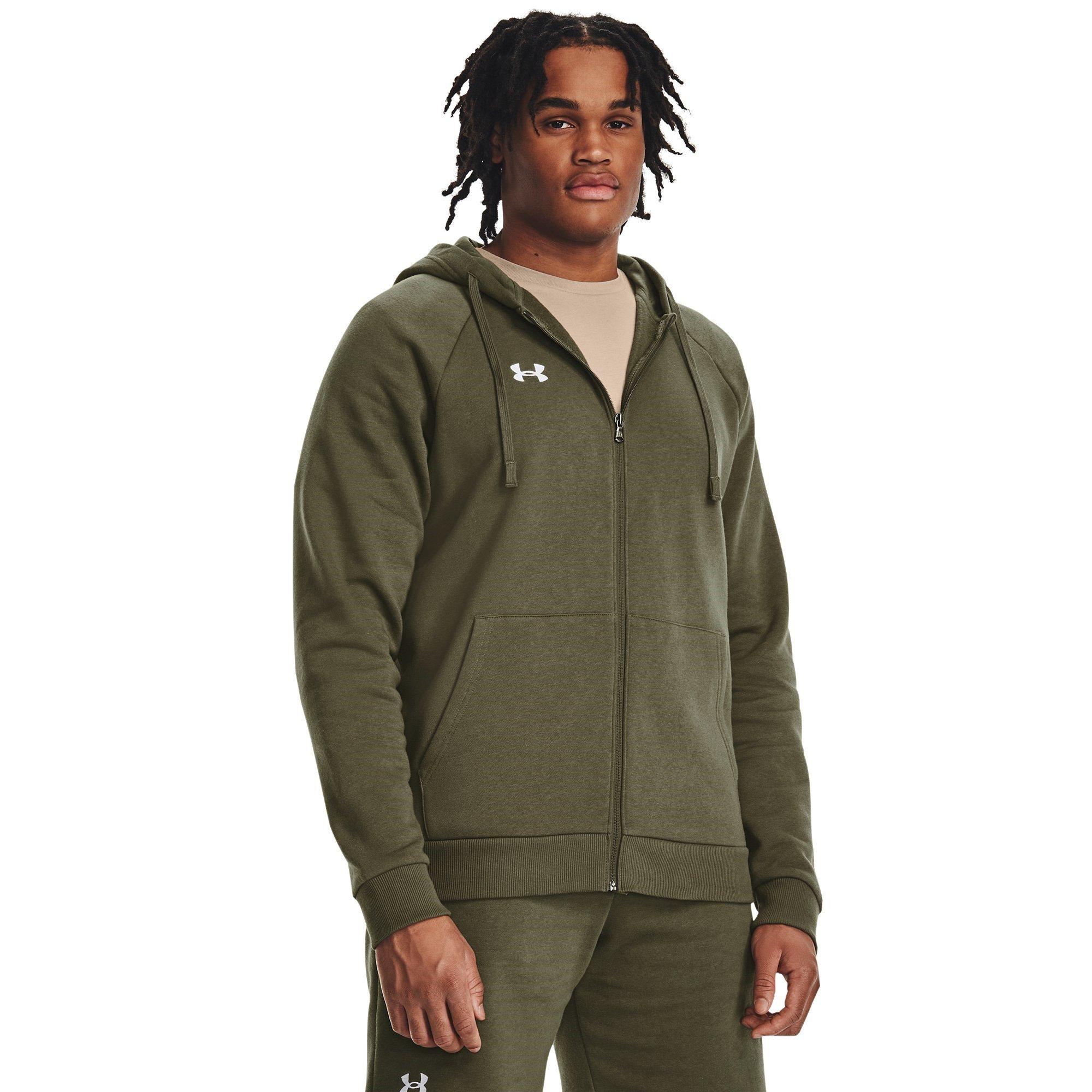 Mikina Under Armour Marine OD Green 797351 UA Rival Fleece Full-Zip Hoodie Mens - 2