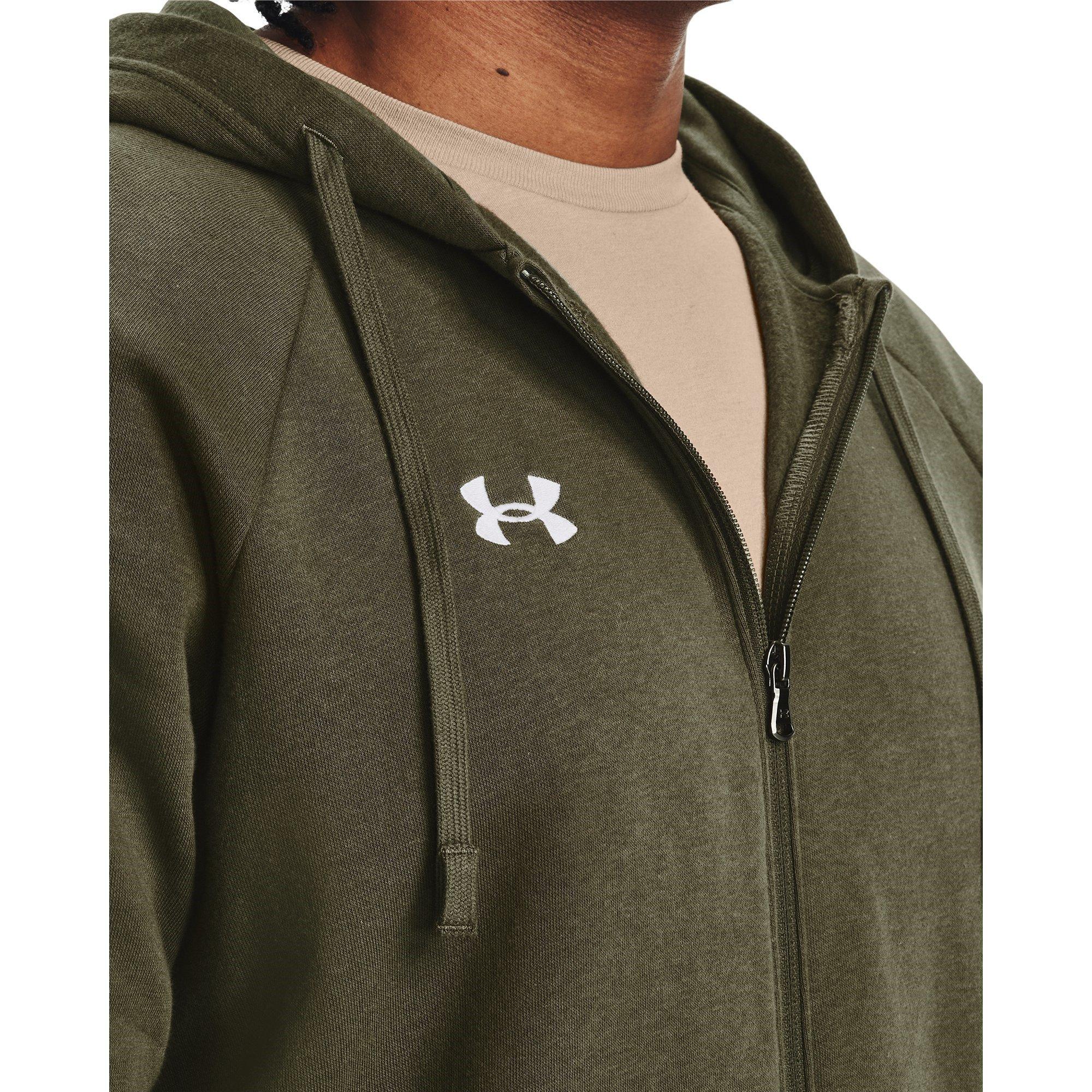 Mikina Under Armour Marine OD Green 797351 UA Rival Fleece Full-Zip Hoodie Mens - 4