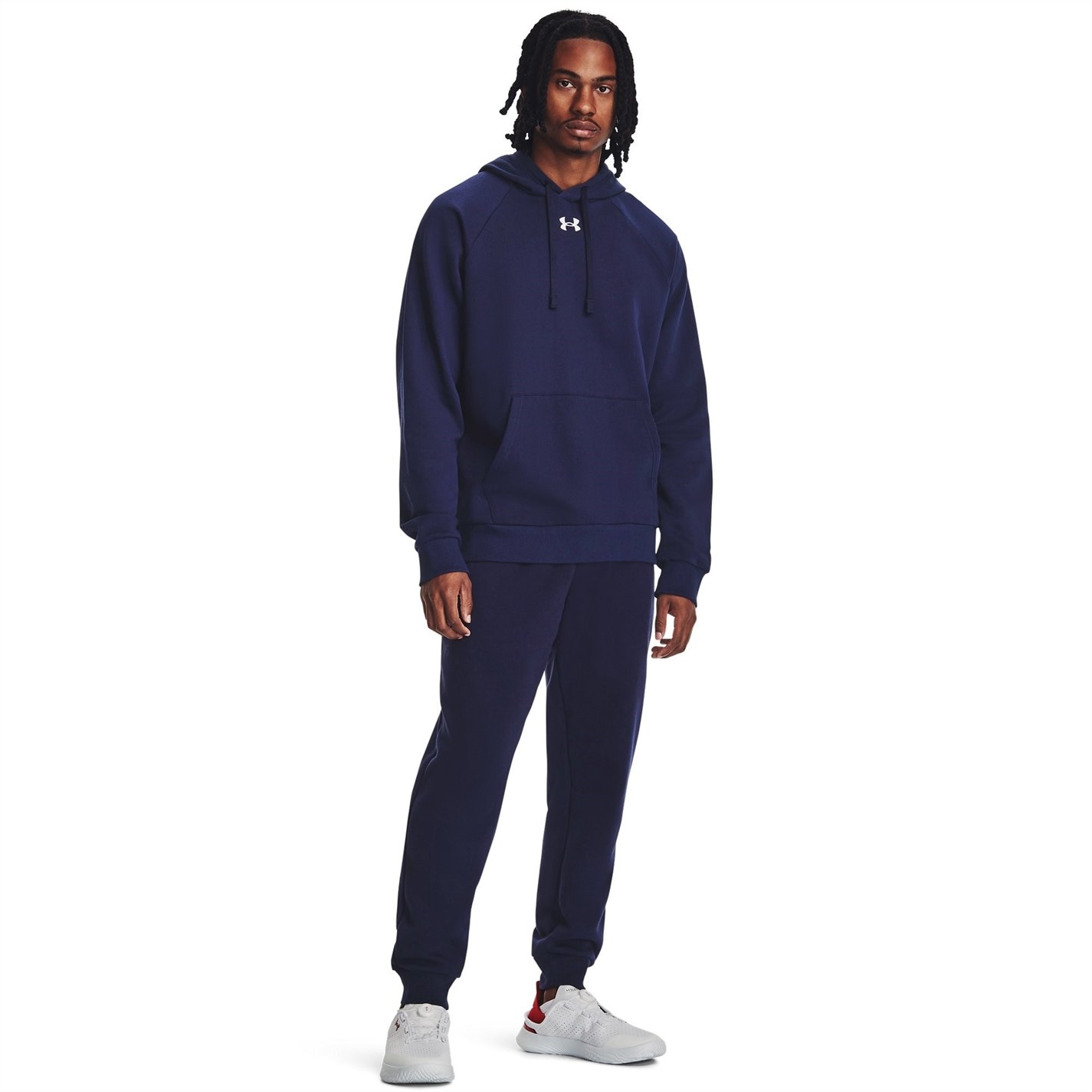Mikina Under Armour Midnight Navy 5577183 Rival Fleece Hoodie Men's - 4