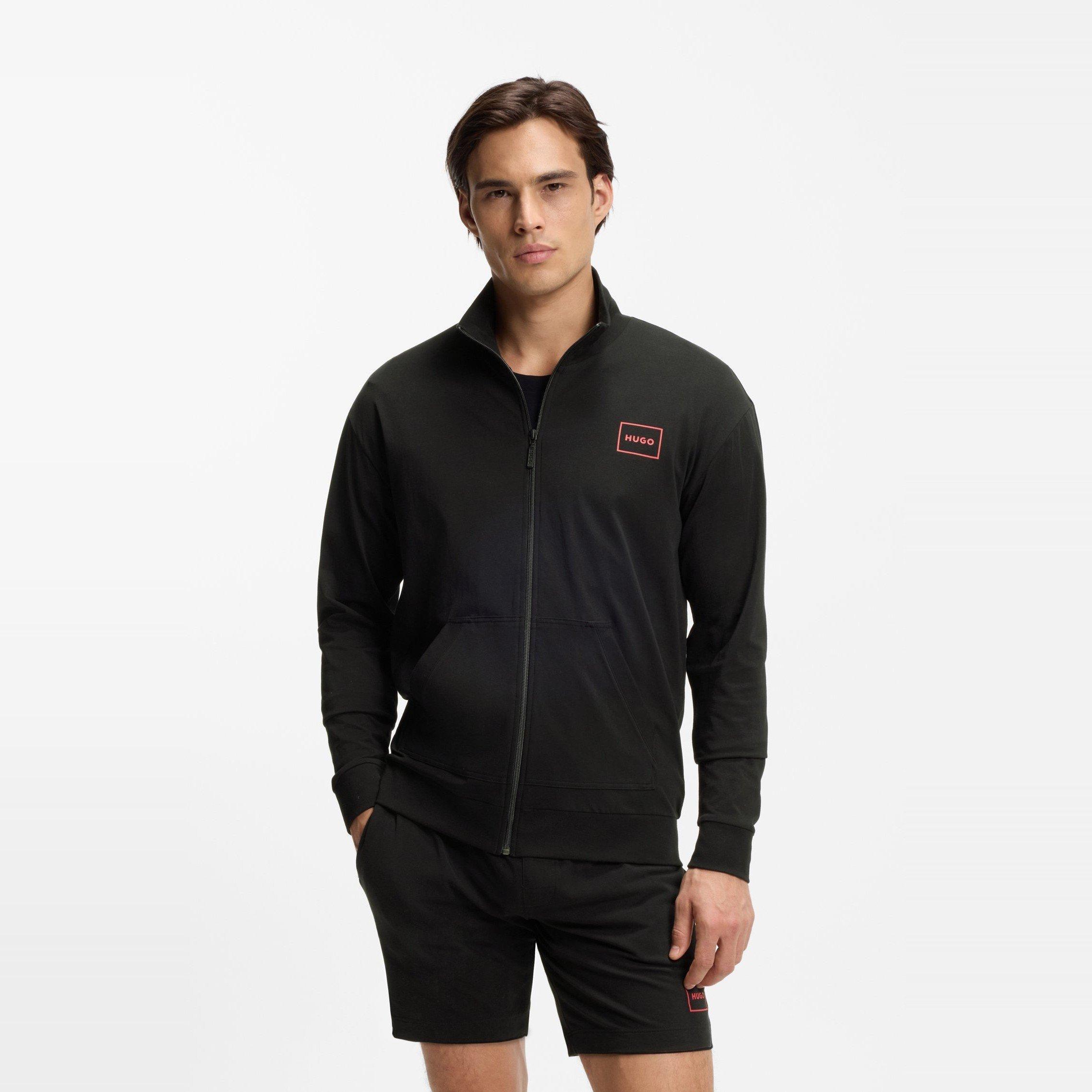 Mikina Hugo Black 8386981 Laze Zip Jacket 10261152 01 - 1