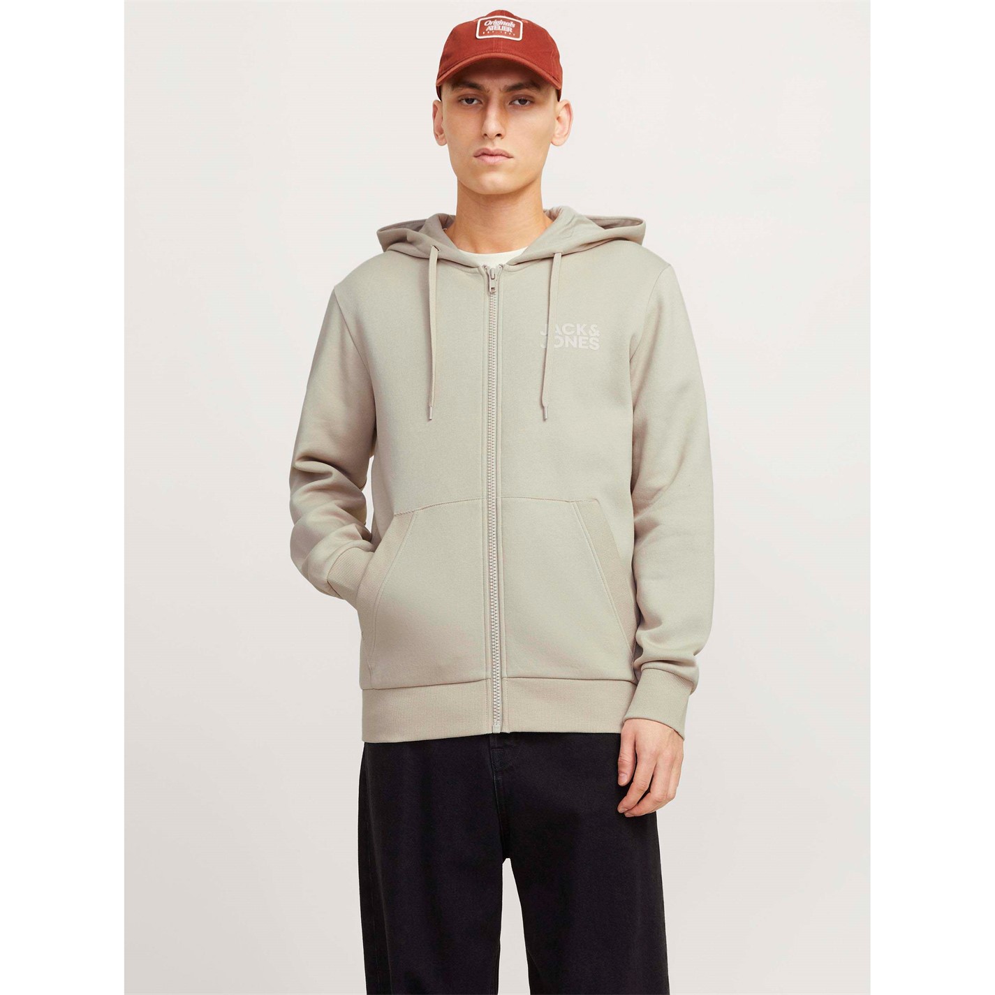 Mikina Jack and Jones Moonbeam 9540063 Corp Logo Sweat Zip Hood Mens - 2