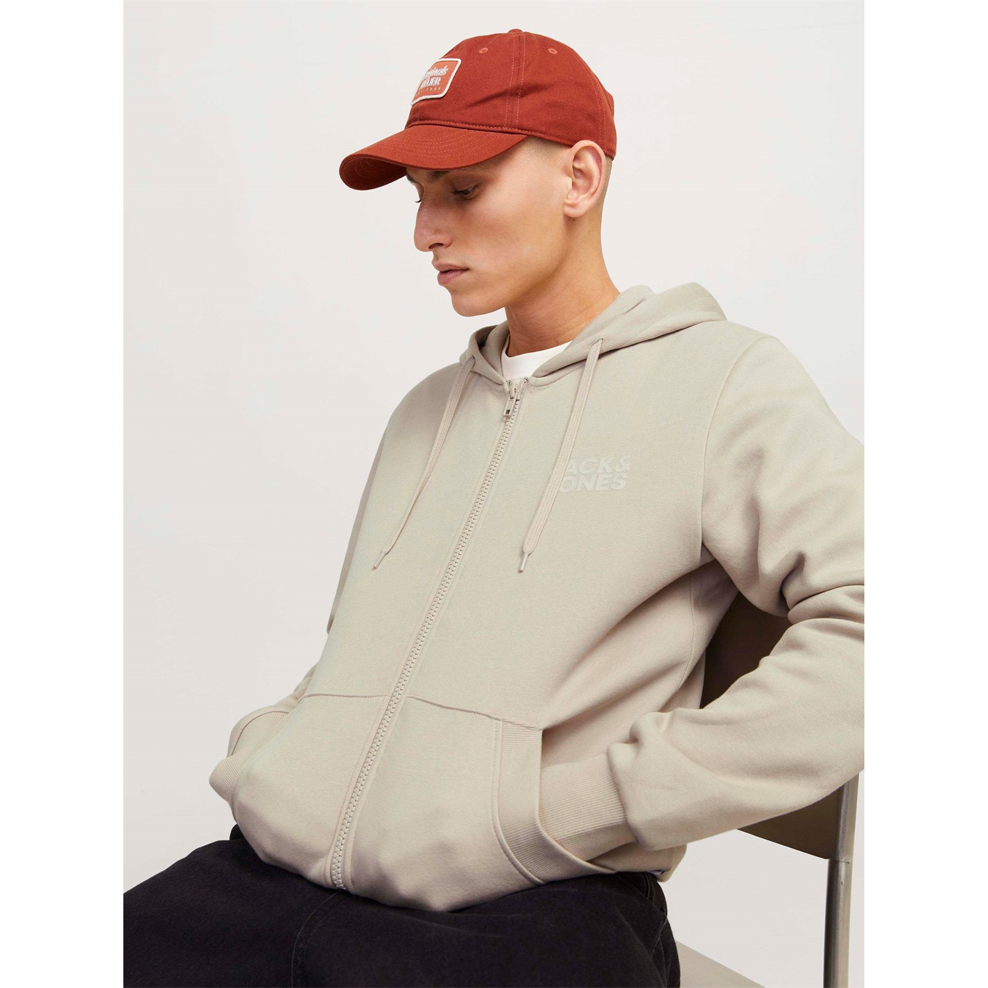Mikina Jack and Jones Moonbeam 9540063 Corp Logo Sweat Zip Hood Mens - 6