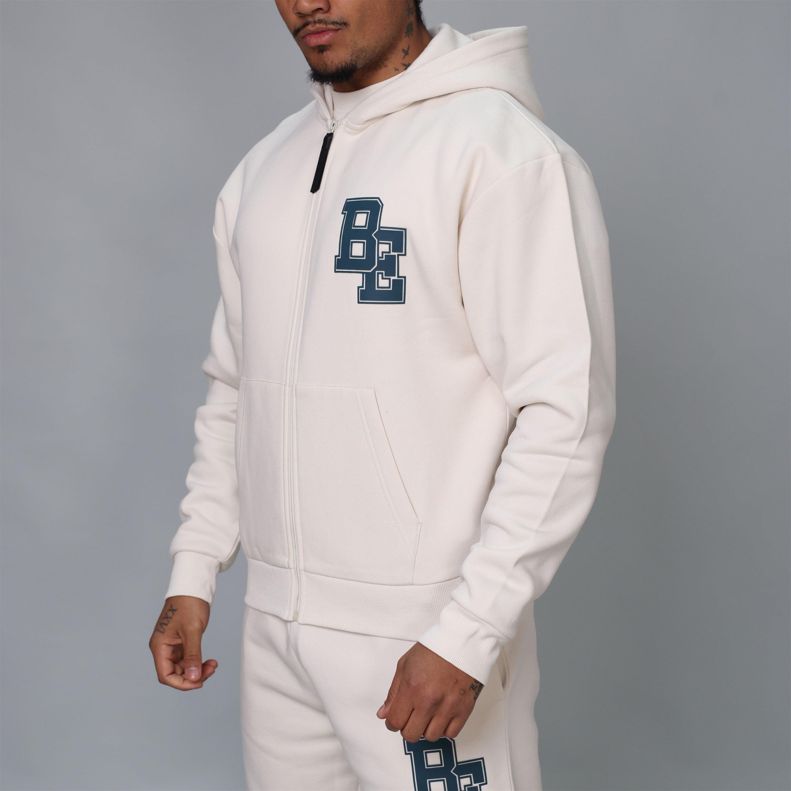 Mikina Blank Essentials Bone 8706666 Men's Collegiate Zip Through Hoodie - 2