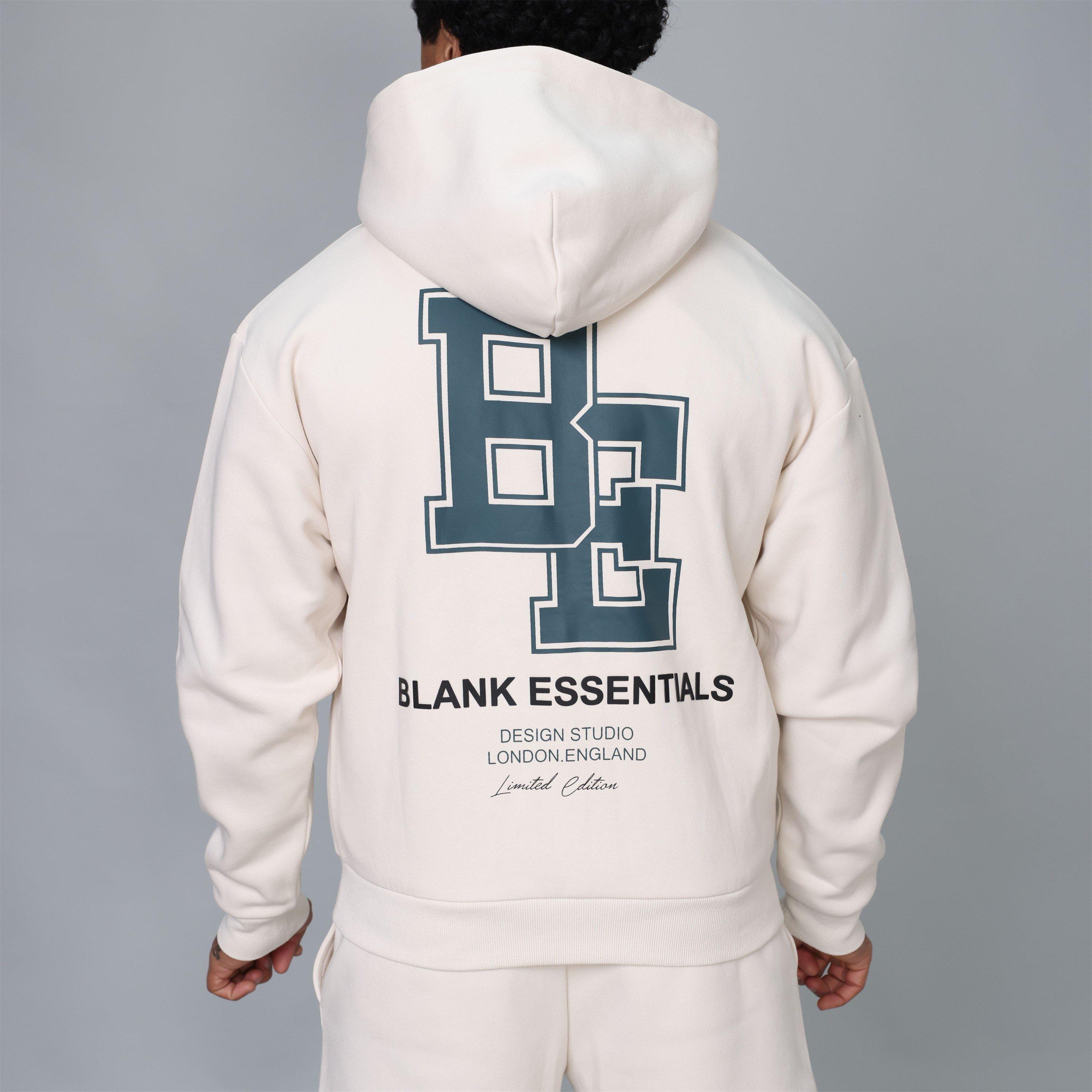 Mikina Blank Essentials Bone 8706666 Men's Collegiate Zip Through Hoodie - 3