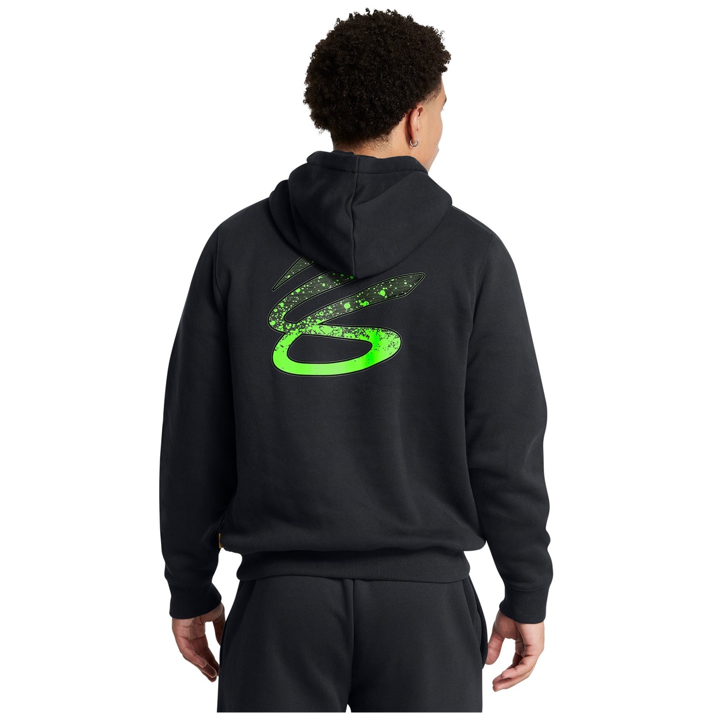 Mikina Under Armour Black 1367580 Curry Splash Graphic Hoodie Mens - 3