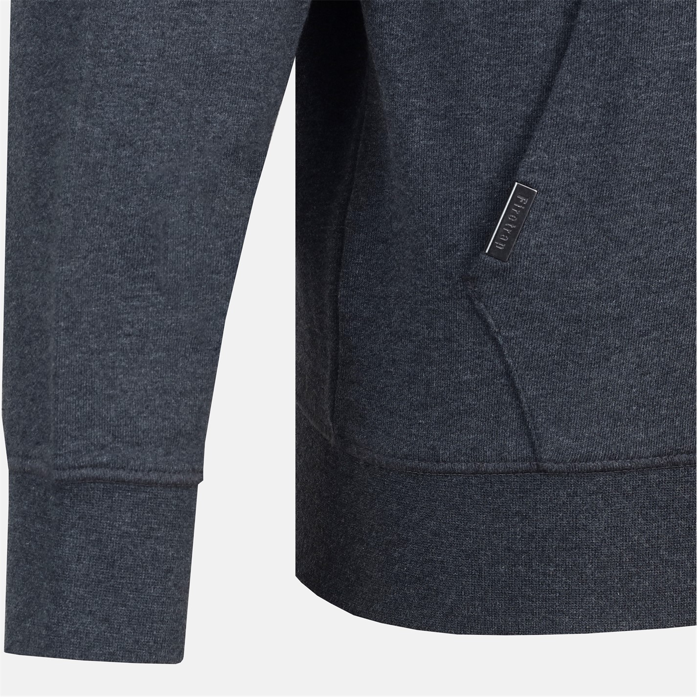 Mikina Firetrap Charcoal Marl 9788586 Men's Zip Hoodie - 4