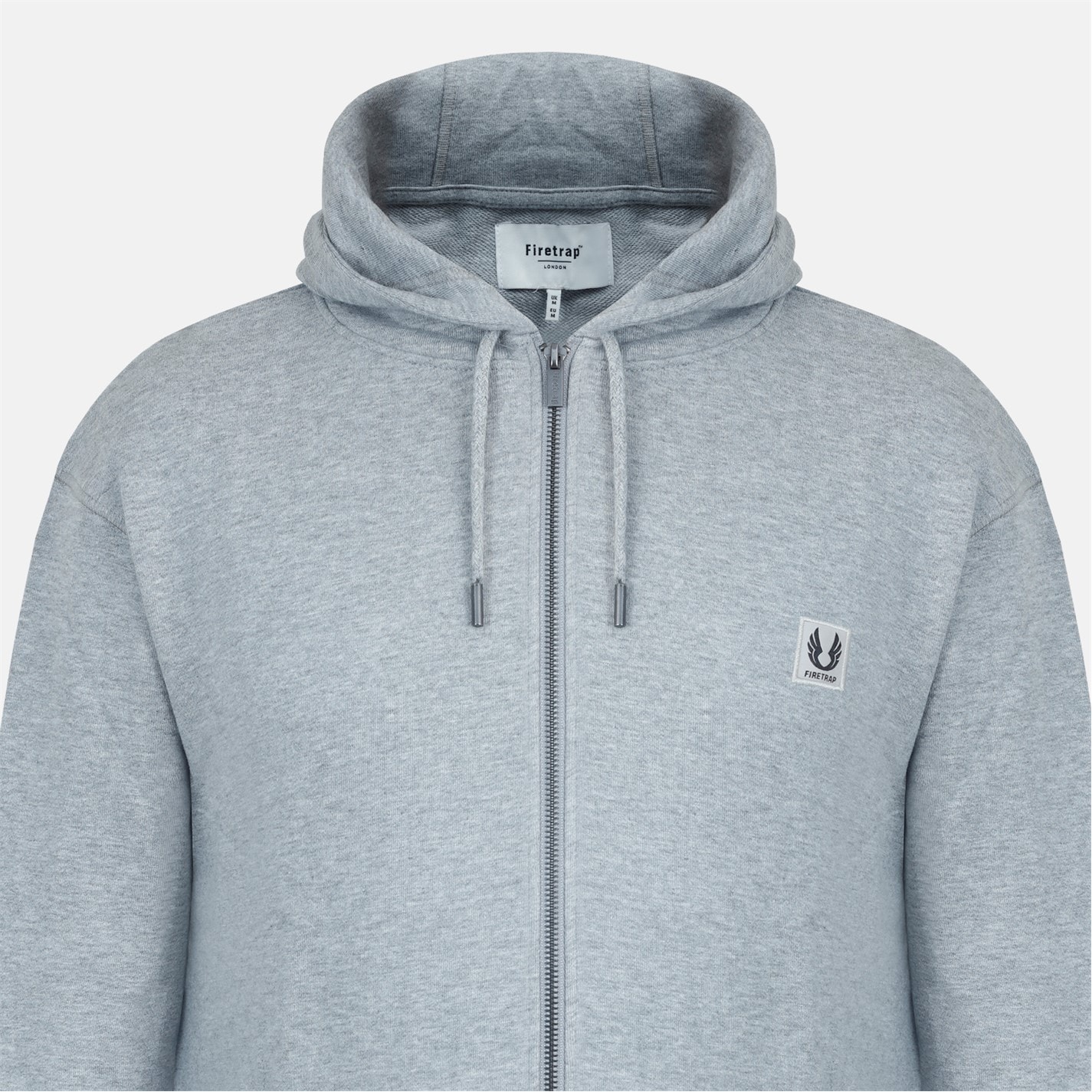 Mikina Firetrap Grey Marl 1375699 Men's Zip Hoodie - 3