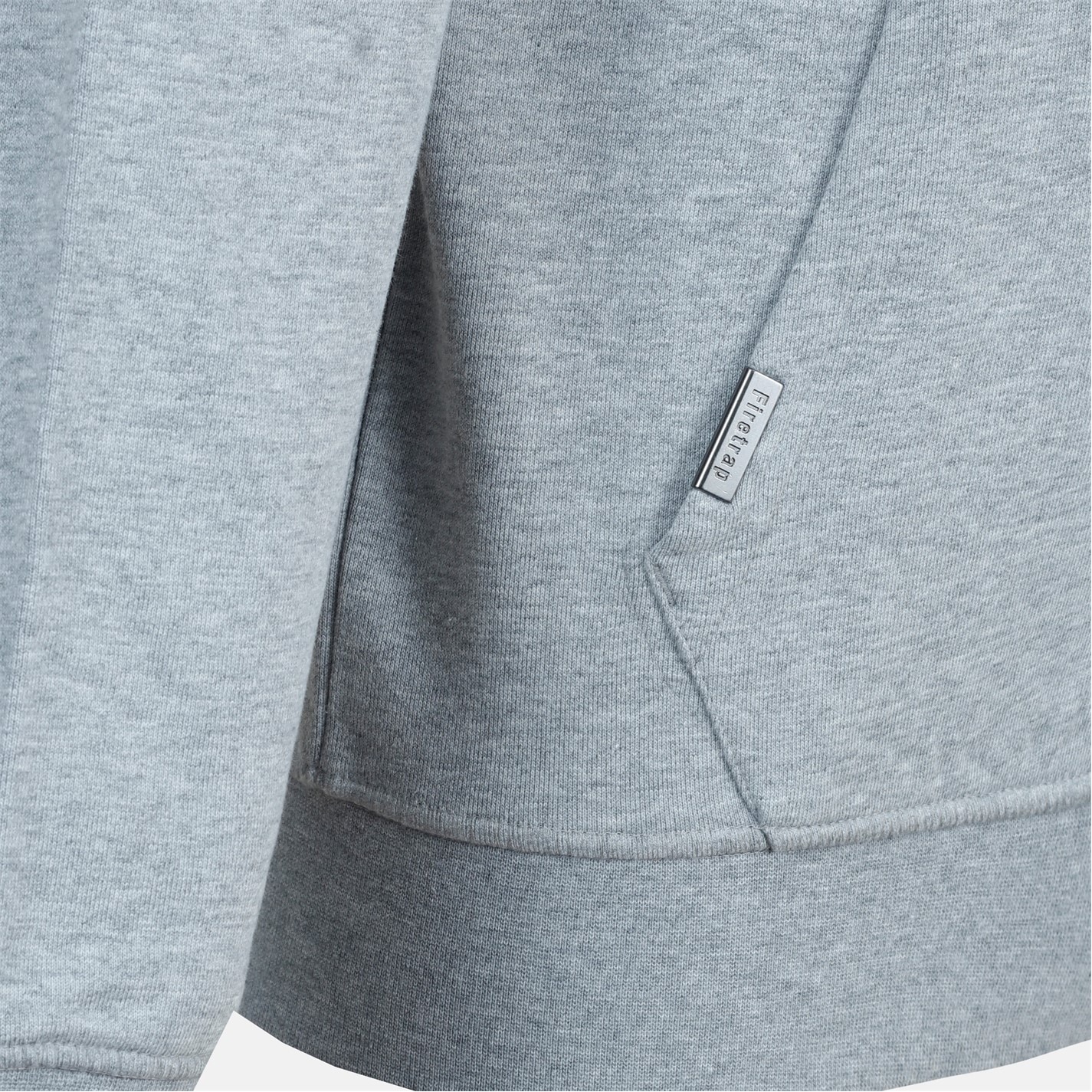 Mikina Firetrap Grey Marl 1375699 Men's Zip Hoodie - 4