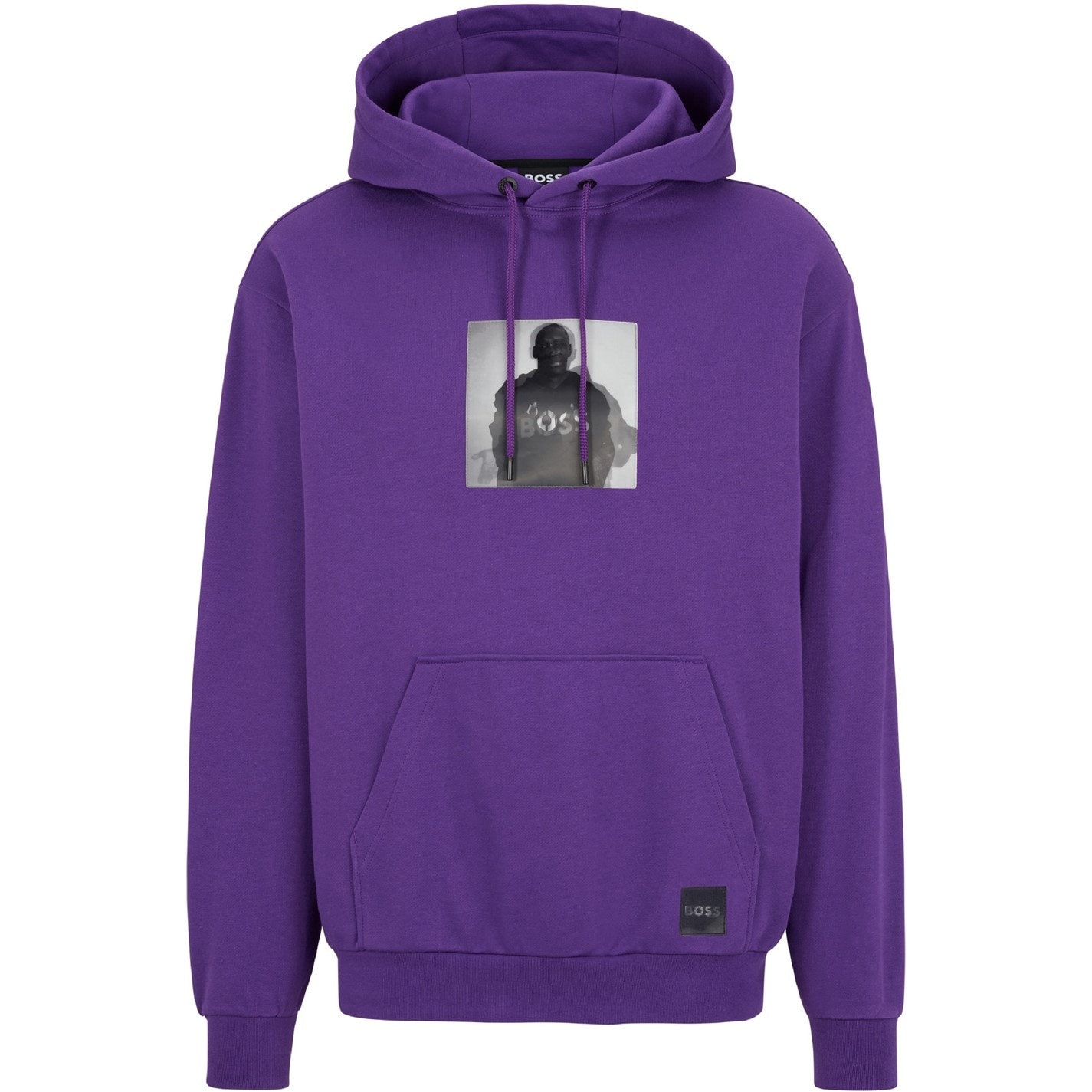 Mikina Boss Dark Purple 3810163 Men's Khaby Pull Over Hoodie - 1