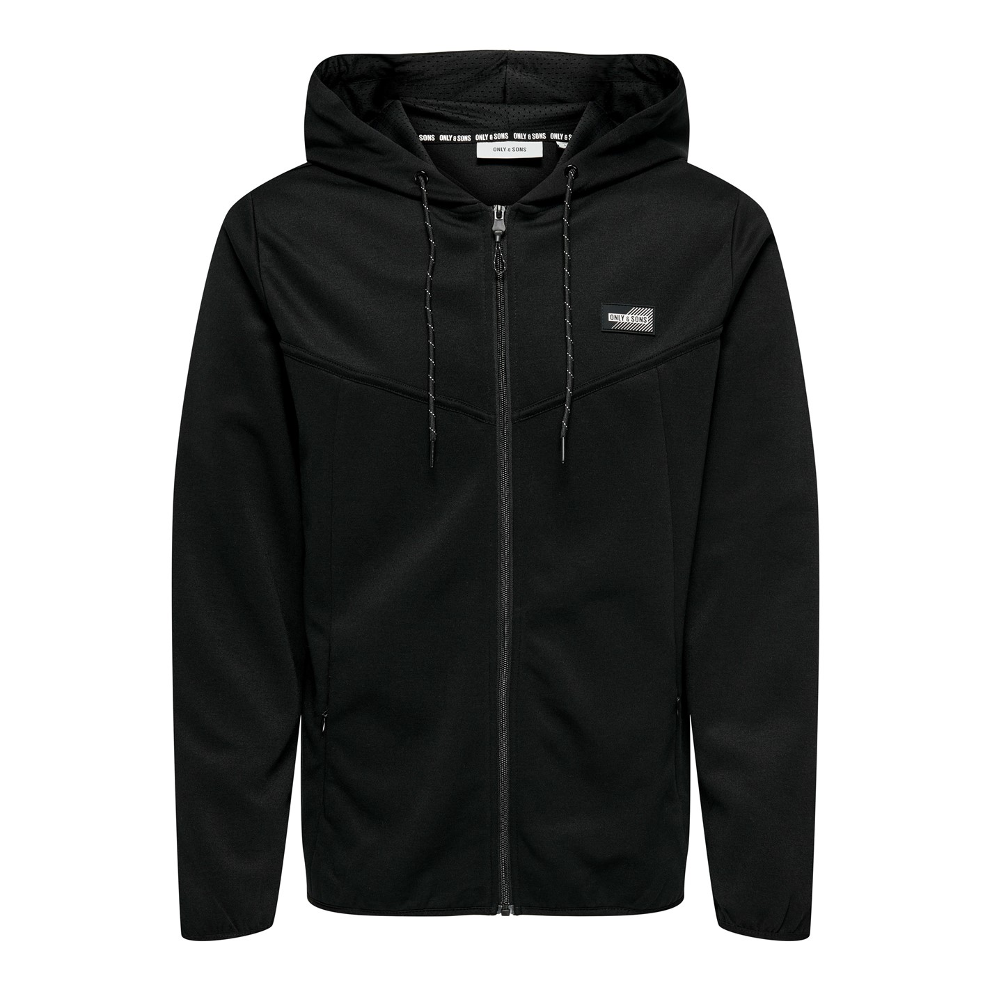 Mikina Only Black 9206097 Men's Zip Hoodie - 6