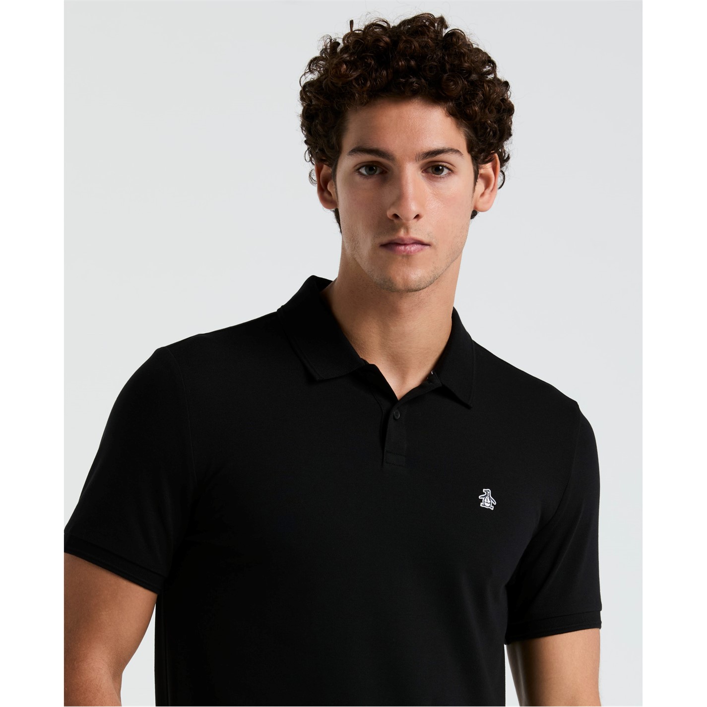 Mikina Original Penguin True Black 8560313 Men's Tech Fleece Over the Head Hoodie - 4