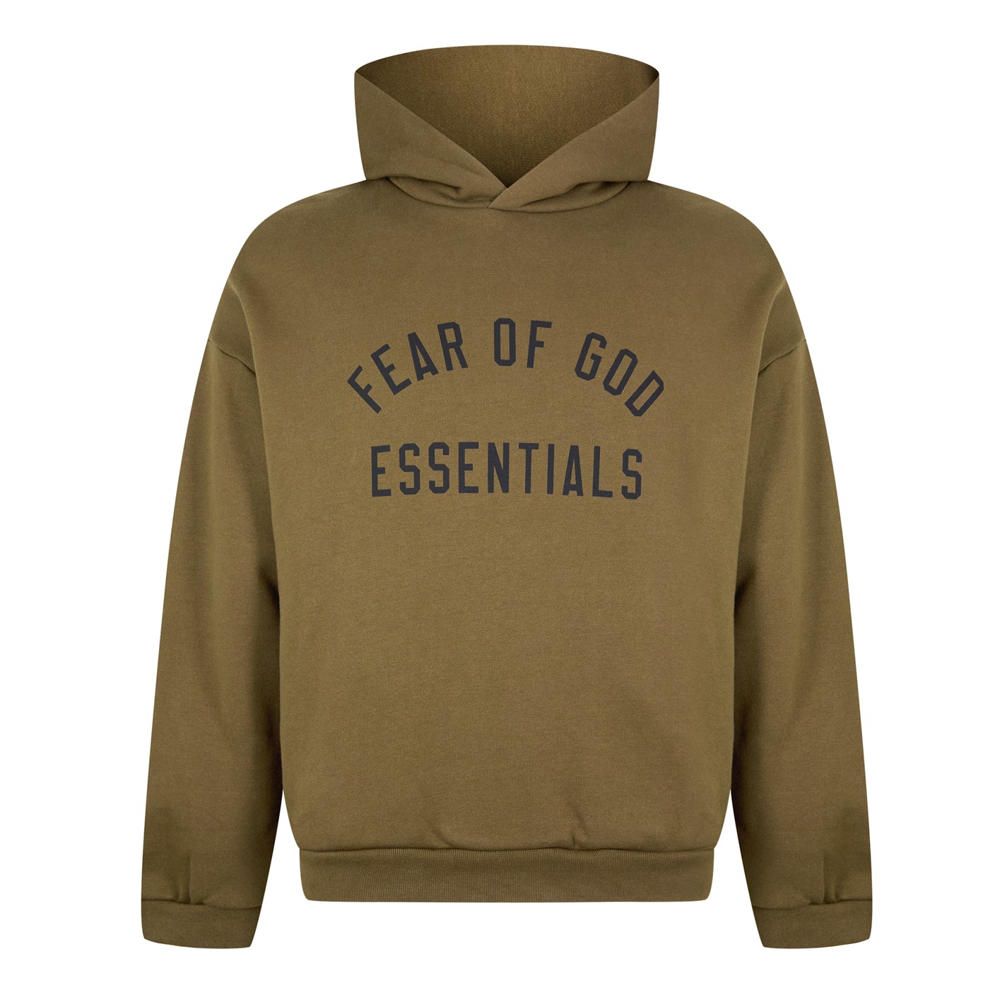 Mikina FEAR OF GOD ESSENTIALS Olive 9265778 Fleece Hoodie - 1
