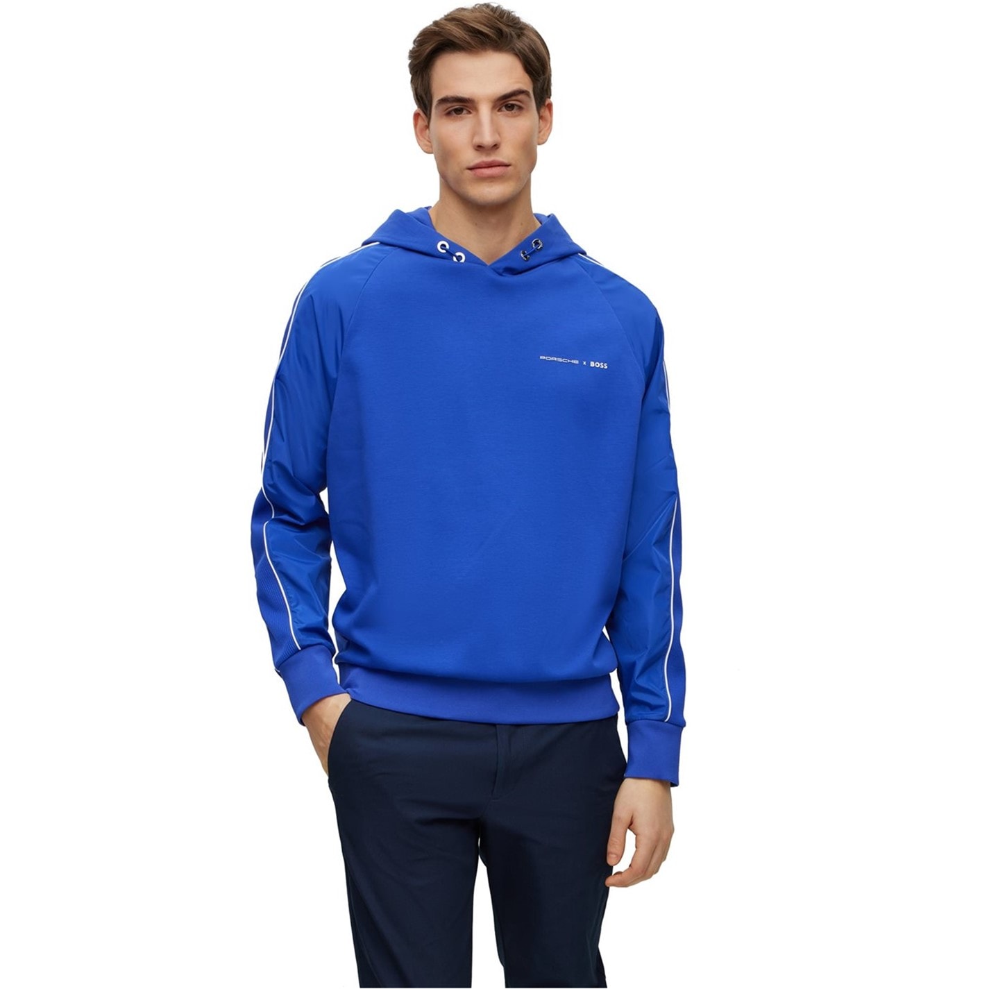 Mikina Boss Bright Blue 8739968 Men's Seeger Ps Pull Over Hoodie - 2