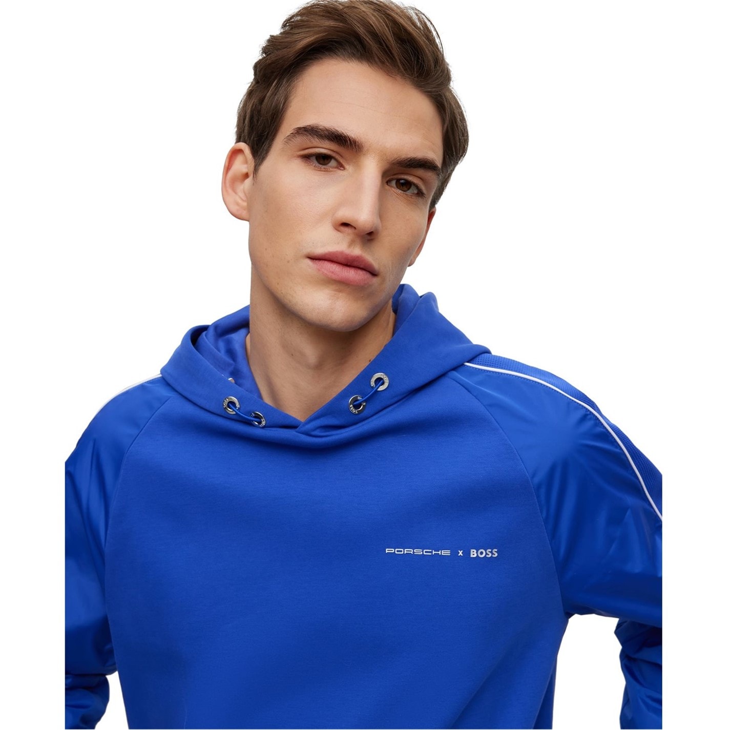 Mikina Boss Bright Blue 8739968 Men's Seeger Ps Pull Over Hoodie - 4