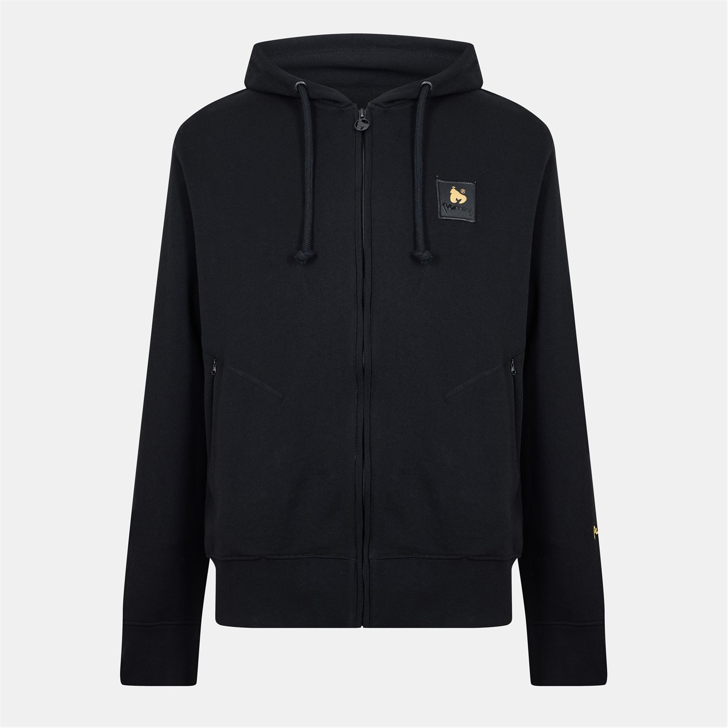 Mikina Money Black 1667544 Men's Patch Zip Hoodie - 1
