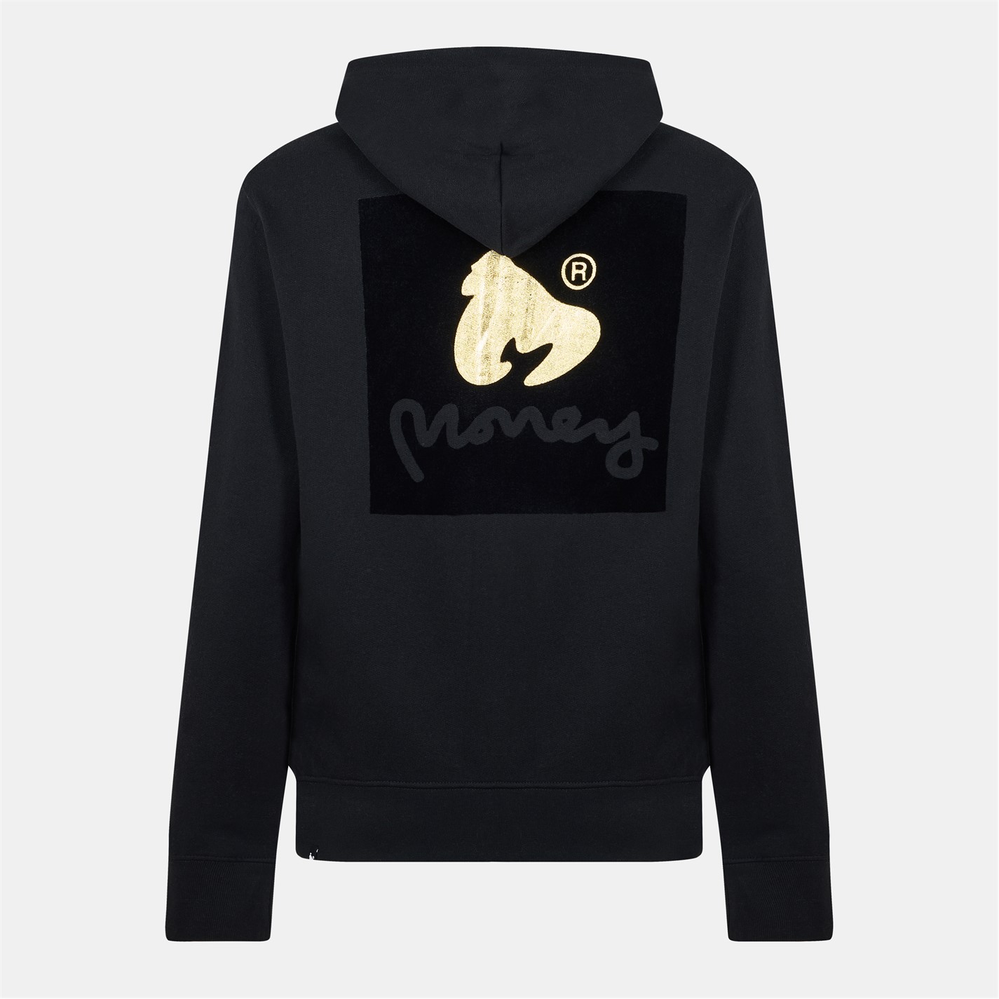 Mikina Money Black 1667544 Men's Patch Zip Hoodie - 2