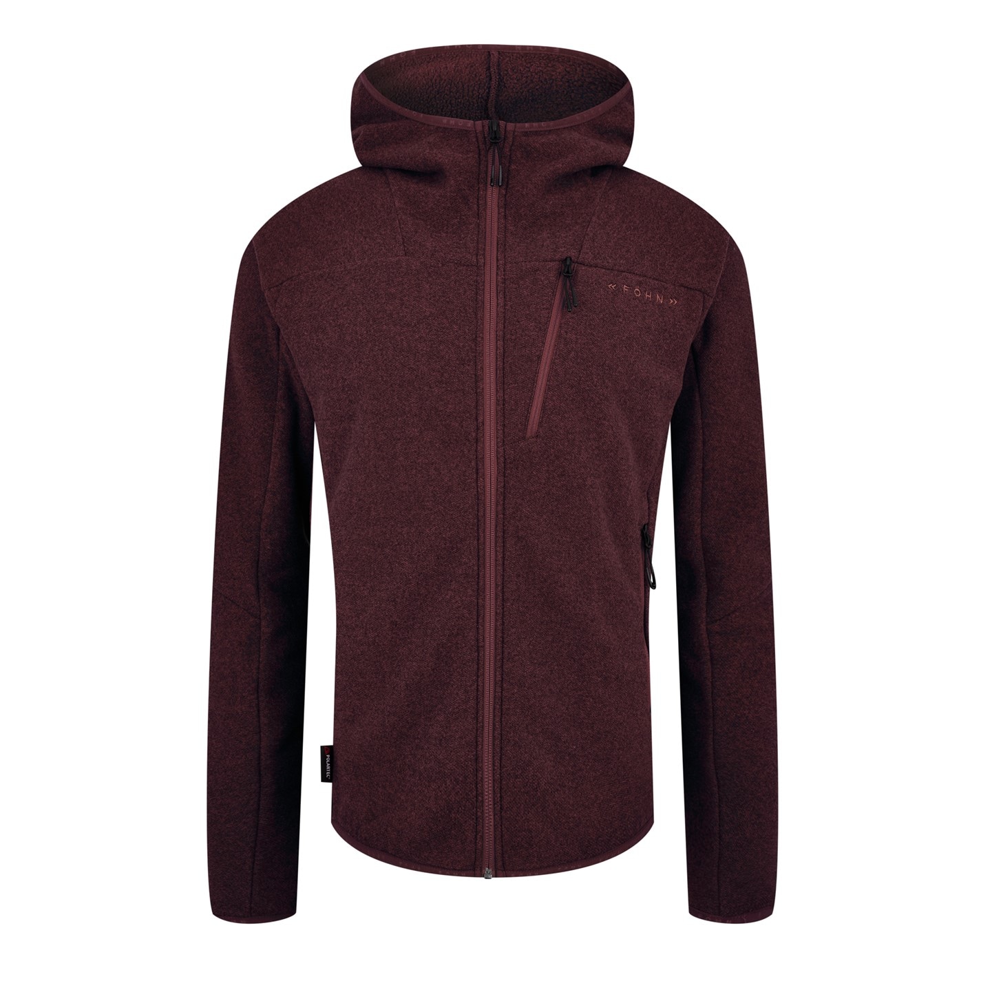 Mikina Fohn Red 2029281 Men's Polartec Thermal Tech Fleece Zip Hoodie - 1