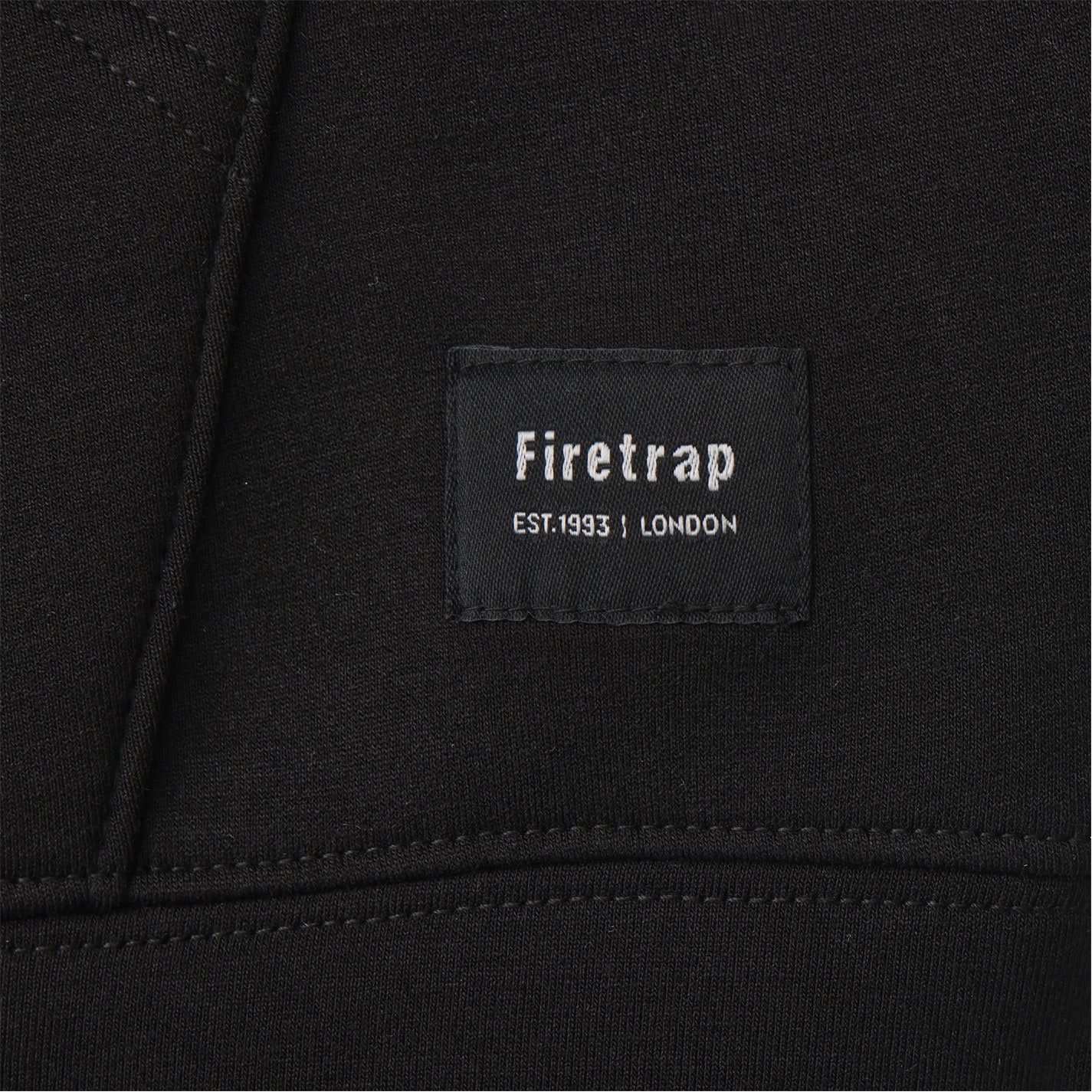 Mikina Firetrap Black 886882 Scuba Full Zip Hoody Mens - 4
