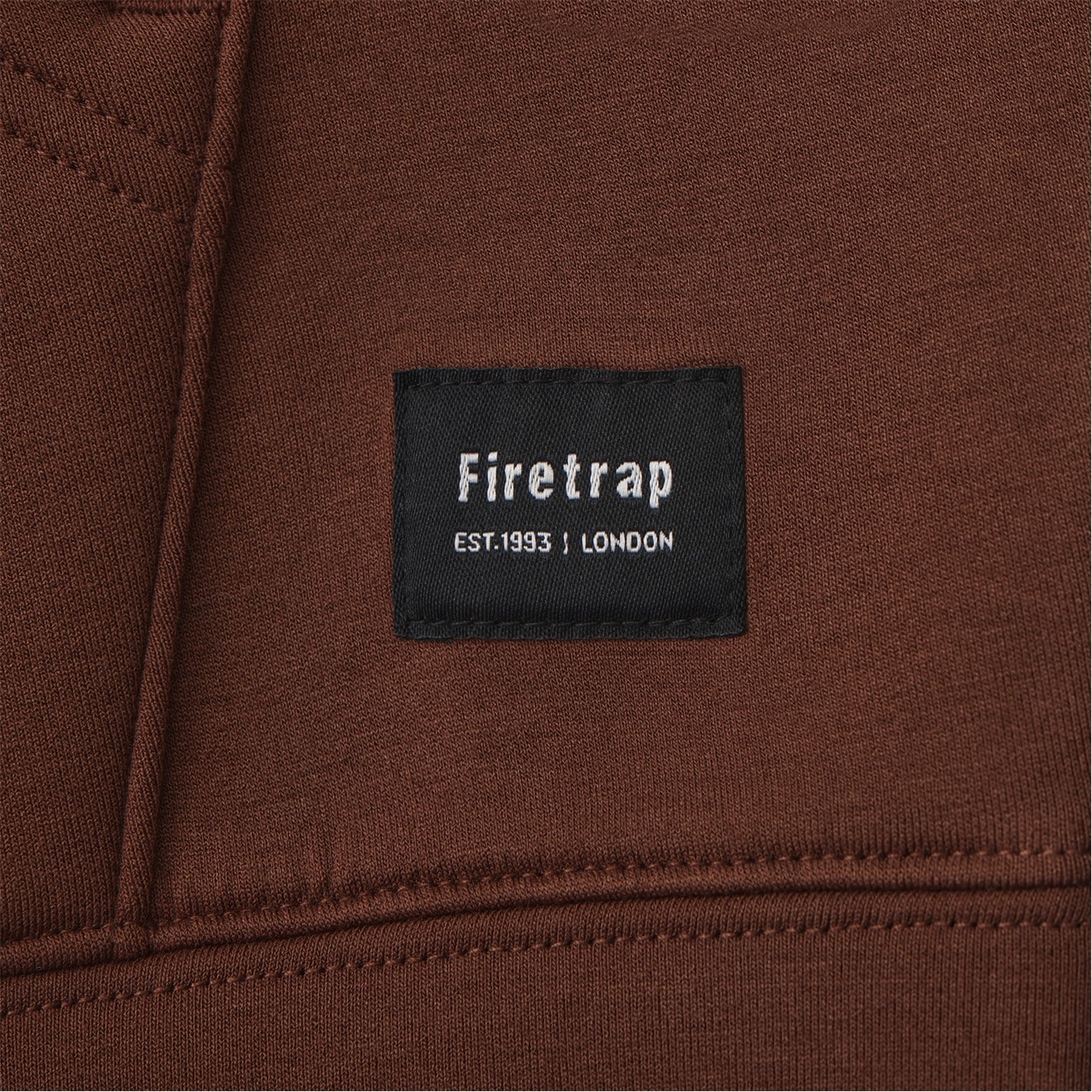 Mikina Firetrap Brown 5886226 Scuba Full Zip Hoody Mens - 4