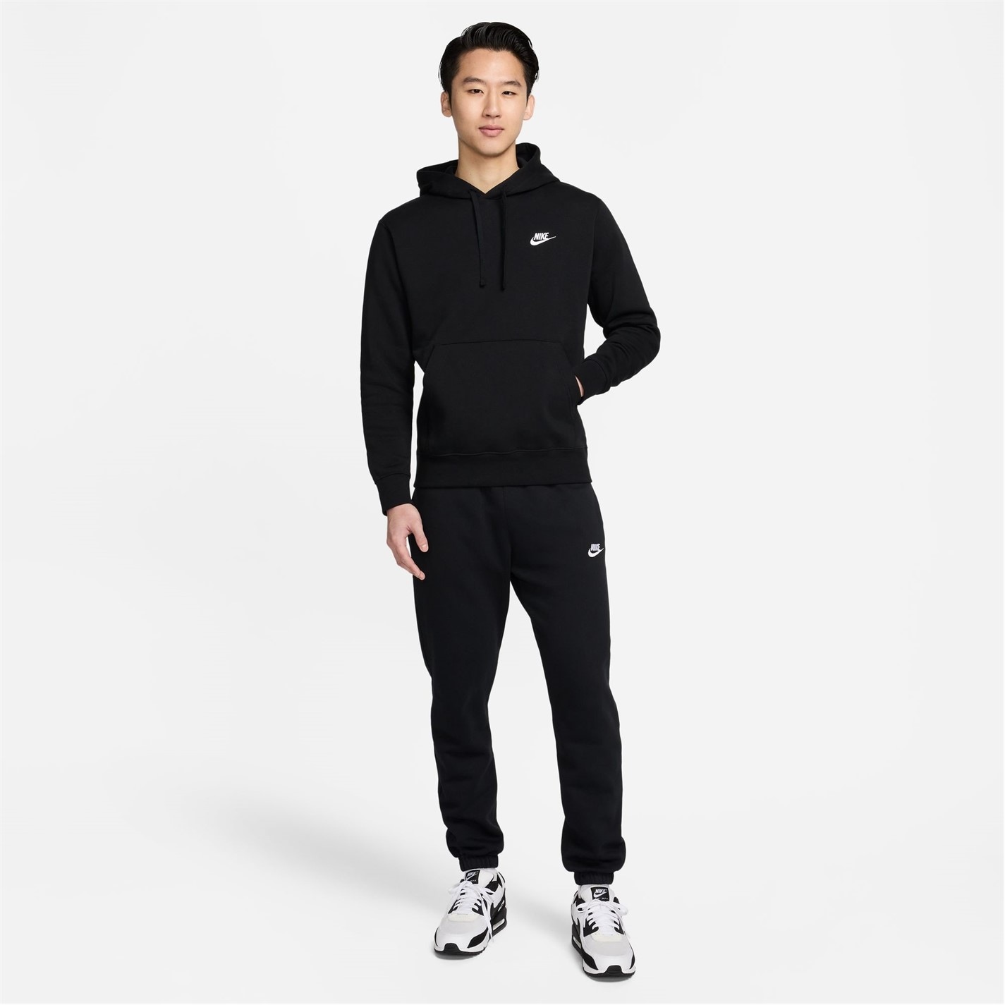 Mikina Nike Black 5270434 Sportswear Club Fleece Pullover Hoodie Mens - 14