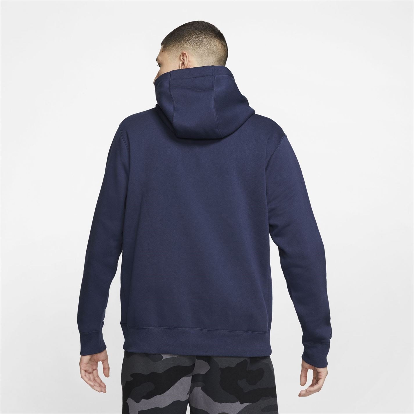 Mikina Nike Navy 6487196 Sportswear Club Fleece Pullover Hoodie Mens - 4