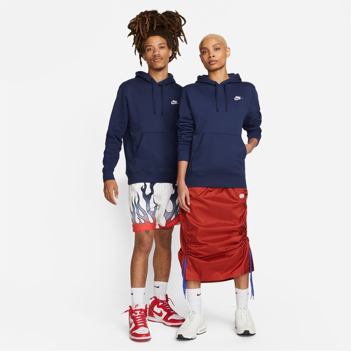 Mikina Nike Navy 6487196 Sportswear Club Fleece Pullover Hoodie Mens - 9
