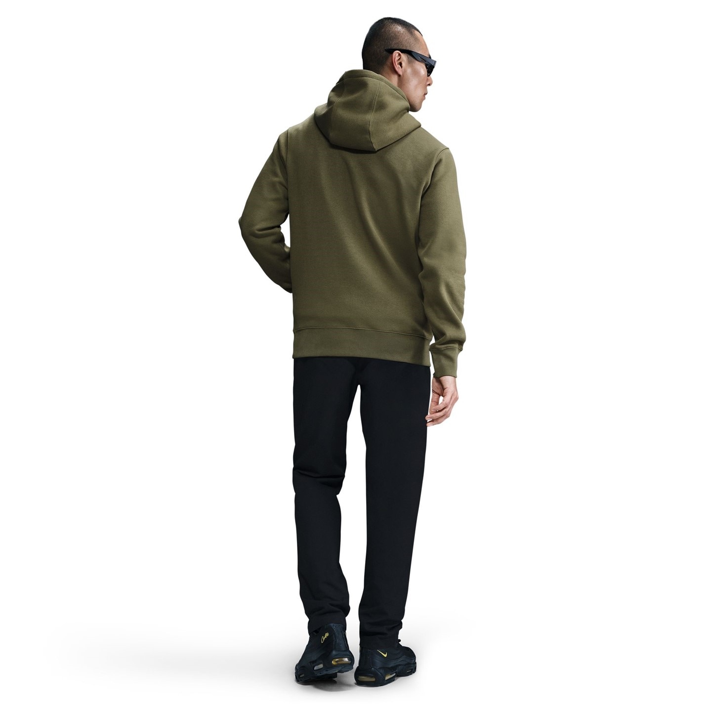 Mikina Nike Olive 1677272 Sportswear Club Fleece Pullover Hoodie Mens - 4