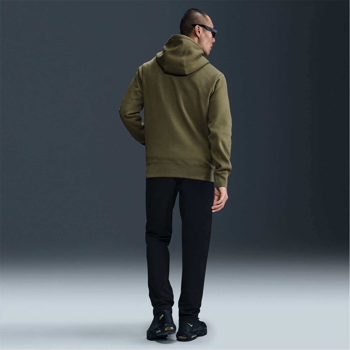 Mikina Nike Olive 1677272 Sportswear Club Fleece Pullover Hoodie Mens - 8