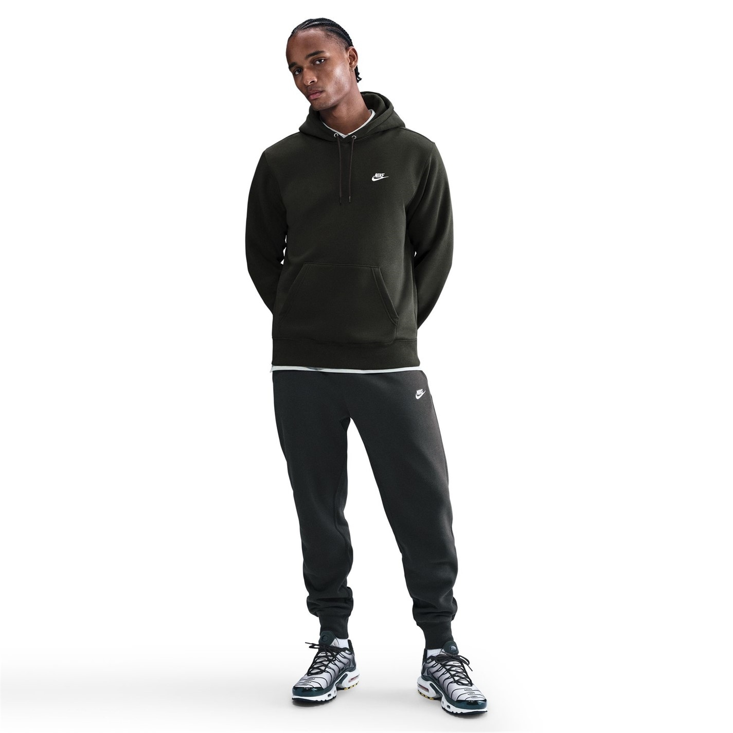 Mikina Nike Sequoia 6477807 Sportswear Club Fleece Pullover Hoodie Mens - 3