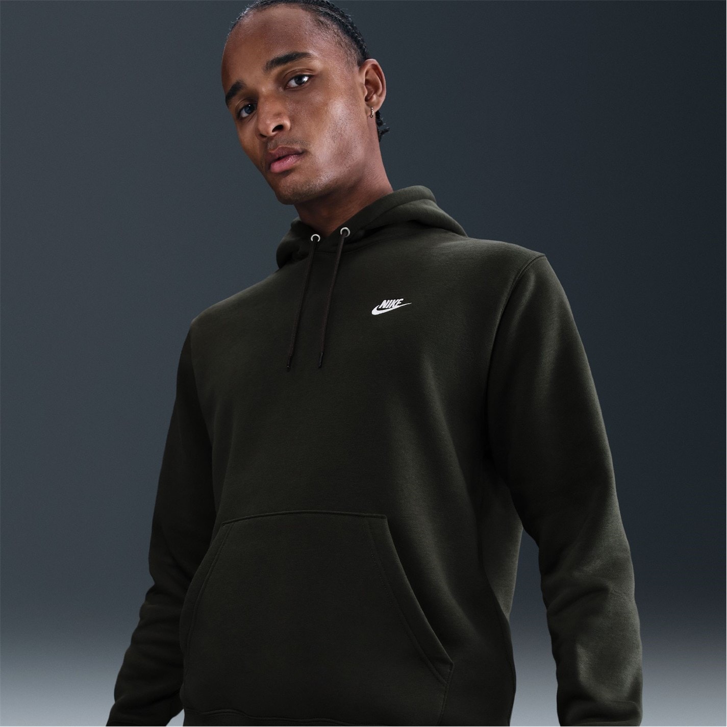 Mikina Nike Sequoia 6477807 Sportswear Club Fleece Pullover Hoodie Mens - 6