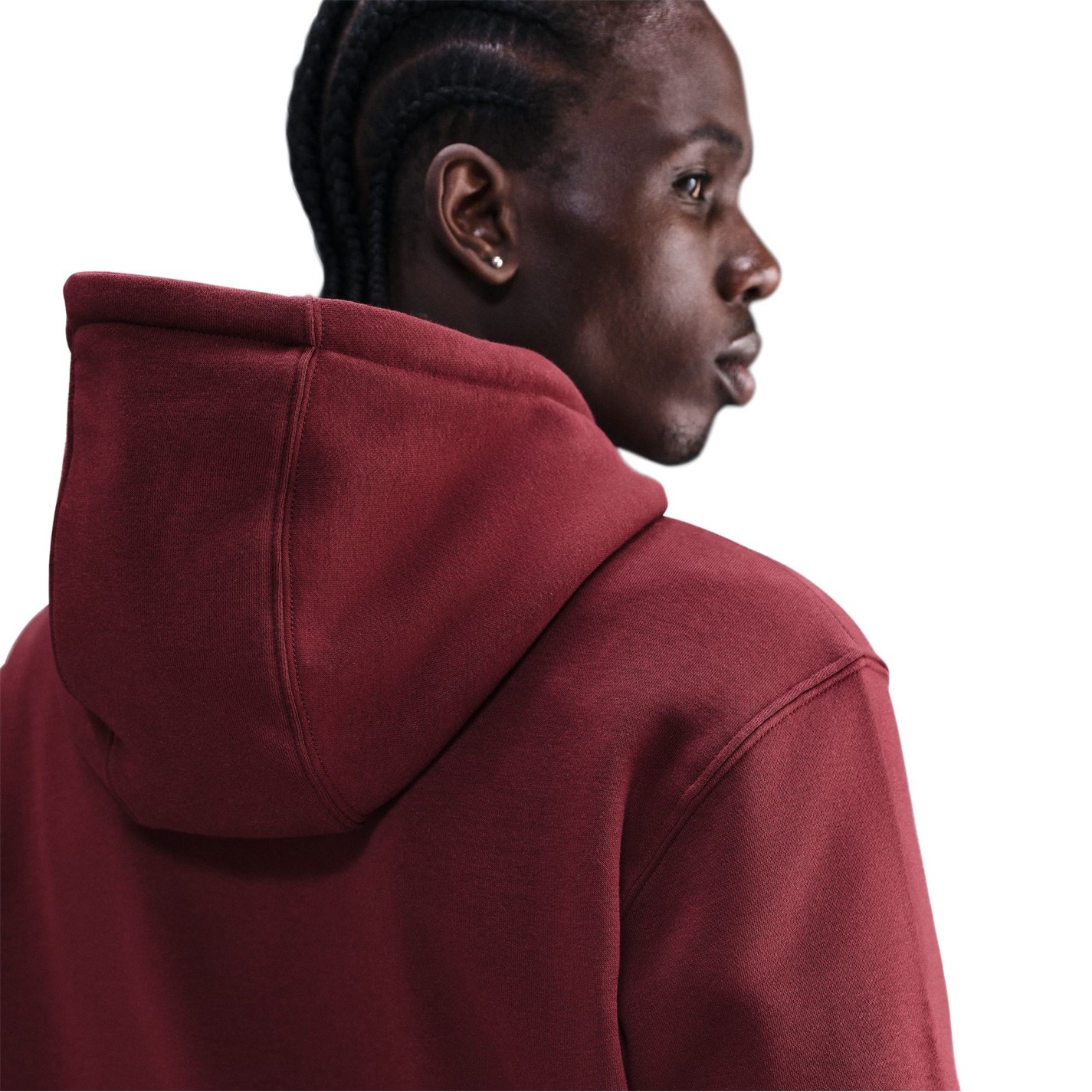 Mikina Nike Dark Team Red 1574700 Sportswear Club Fleece Pullover Hoodie Mens - 2