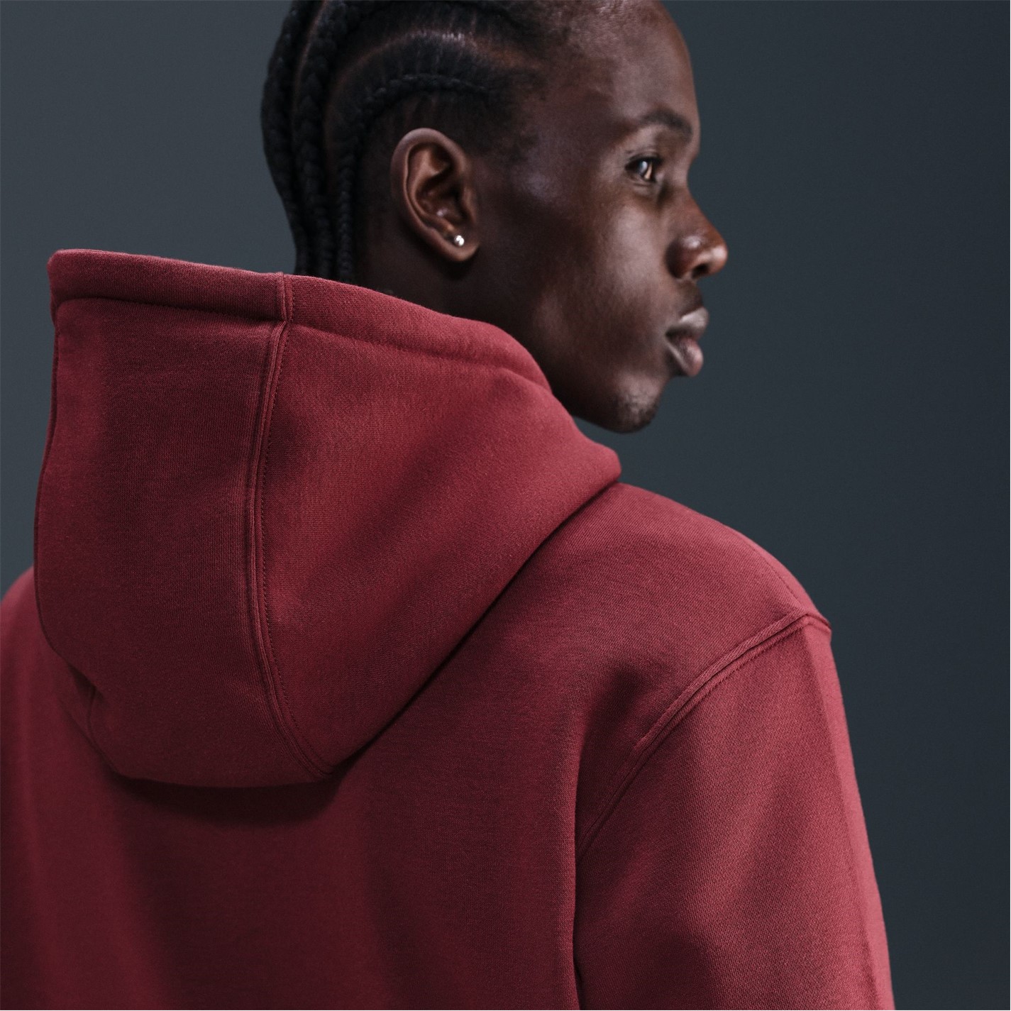 Mikina Nike Dark Team Red 1574700 Sportswear Club Fleece Pullover Hoodie Mens - 9