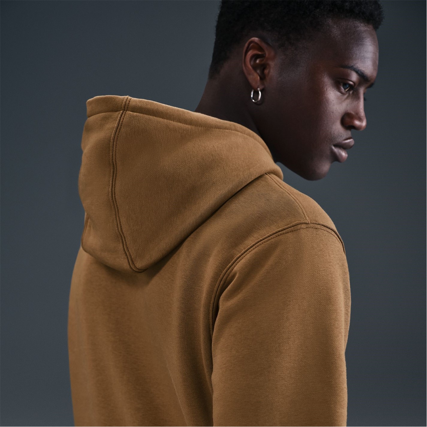 Mikina Nike Mosswood Brown 4827930 Sportswear Club Fleece Pullover Hoodie Mens - 5