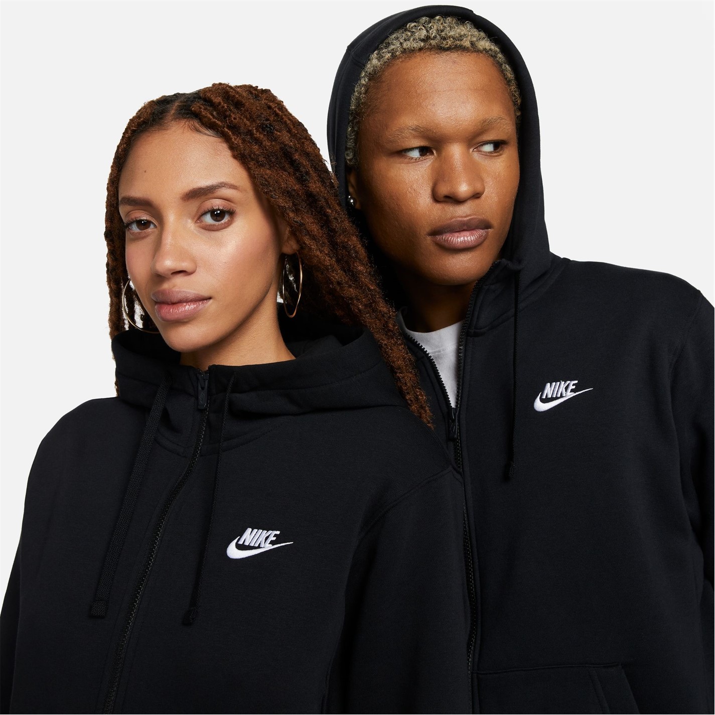 Mikina Nike Black 9482567 Sportswear Club Fleece Men's Full-Zip Hoodie - 7