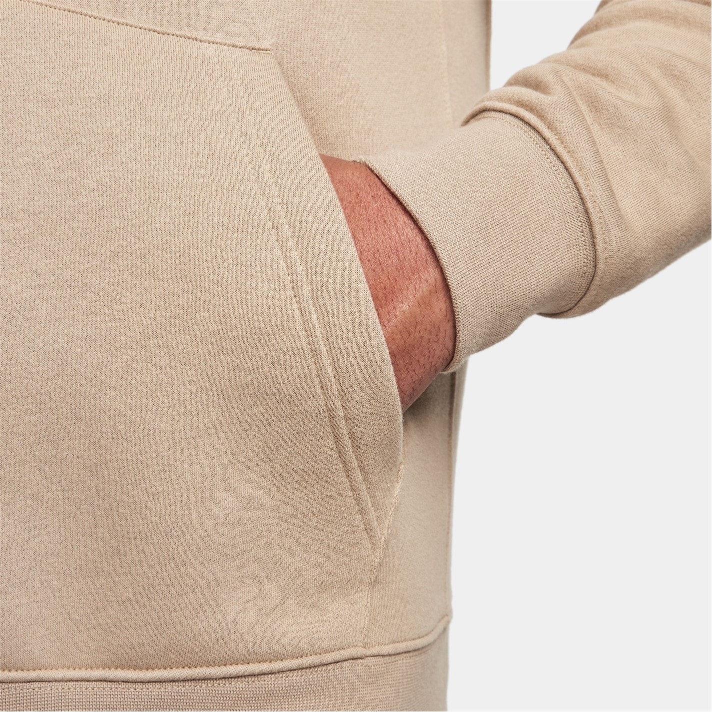 Mikina Nike Khaki 707046 Sportswear Club Fleece Men's Full-Zip Hoodie - 12