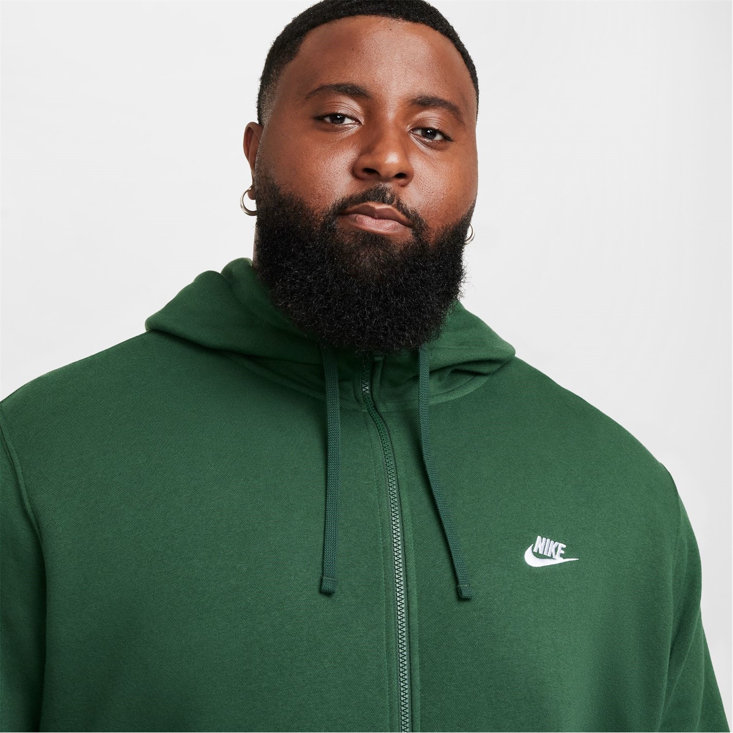 Mikina Nike Green 4955592 Sportswear Club Fleece Men's Full-Zip Hoodie - 6