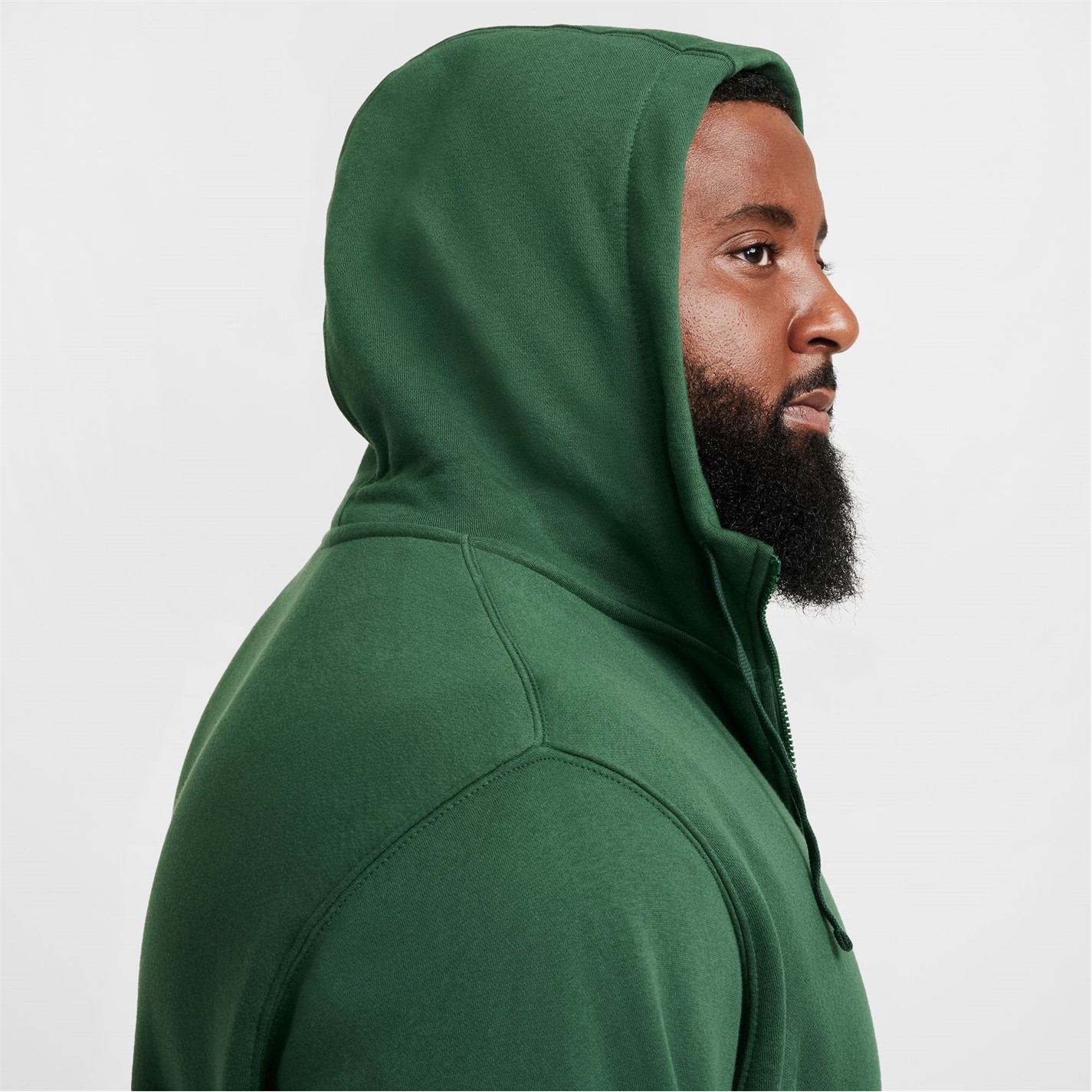 Mikina Nike Green 4955592 Sportswear Club Fleece Men's Full-Zip Hoodie - 9
