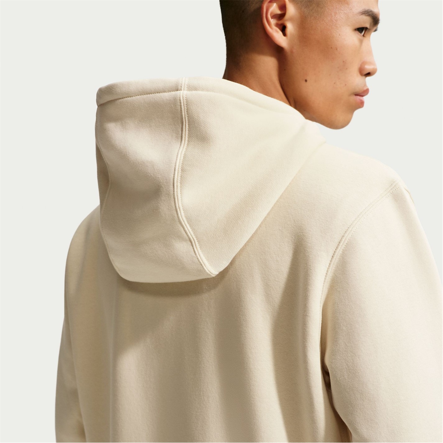 Mikina Nike Lt Khaki 386030 Sportswear Club Fleece Men's Full-Zip Hoodie - 2