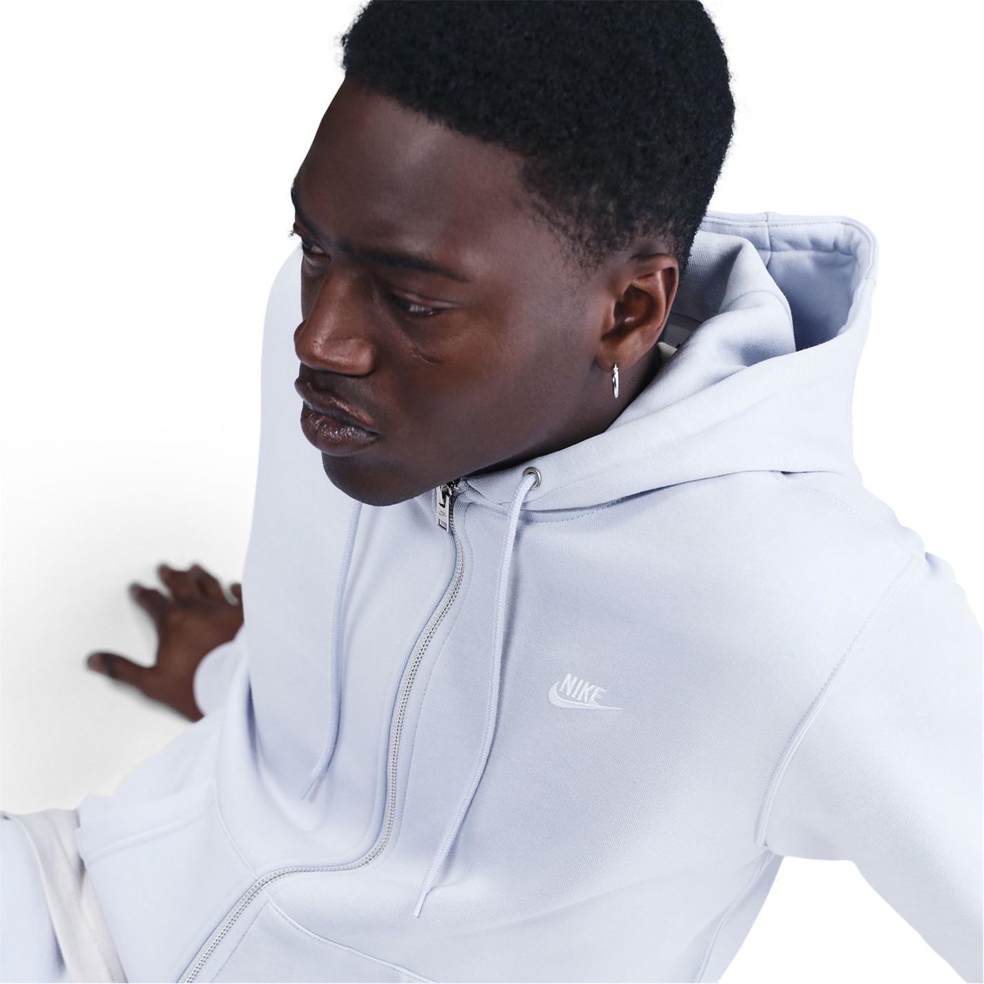 Mikina Nike Ghost 1405807 Sportswear Club Fleece Men's Full-Zip Hoodie - 5